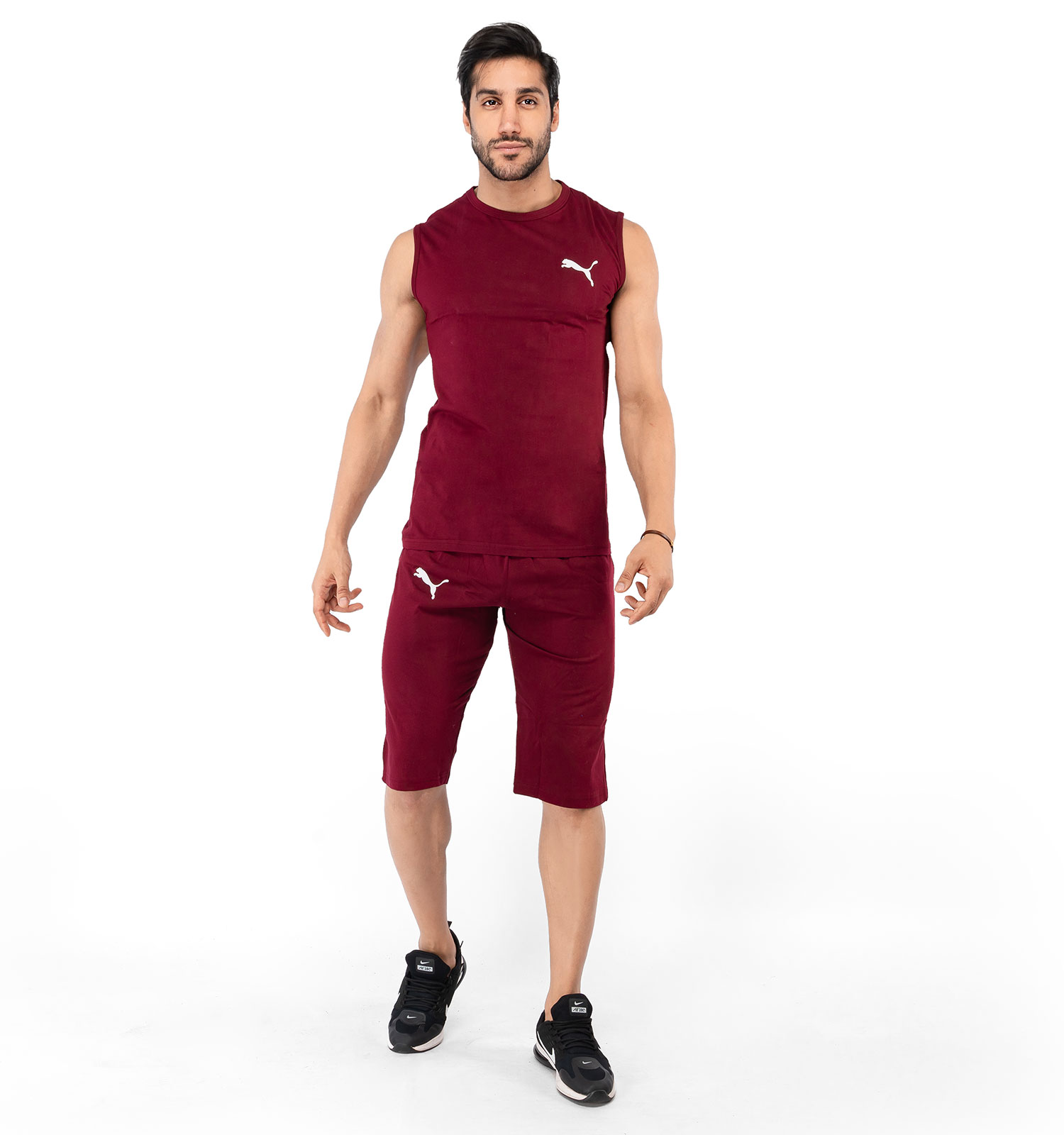 ست رکابی شلوارک مردانه Puma مدل 37728