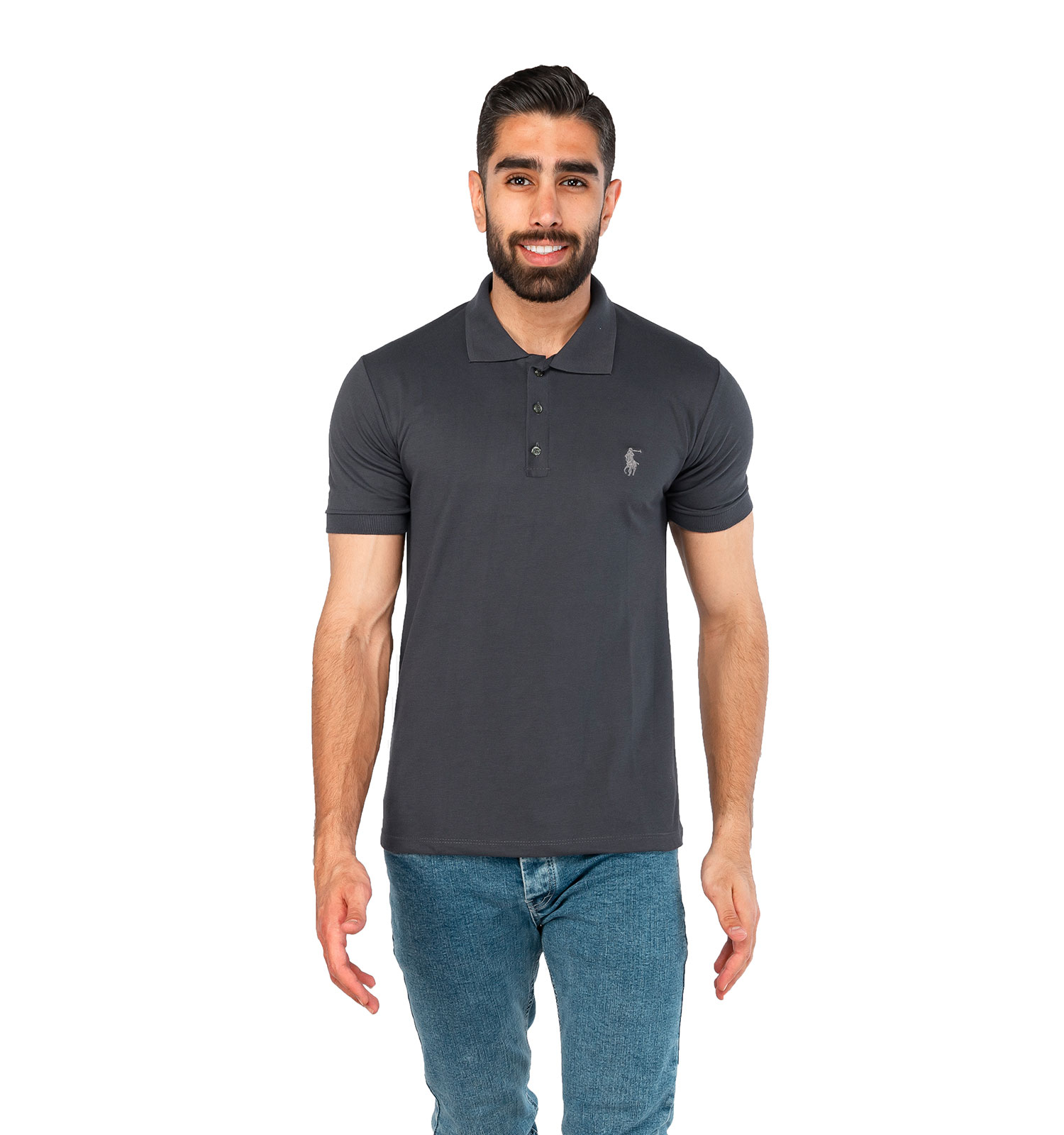 تیشرت Polo مردانه یقه دار ساده مدل 44617