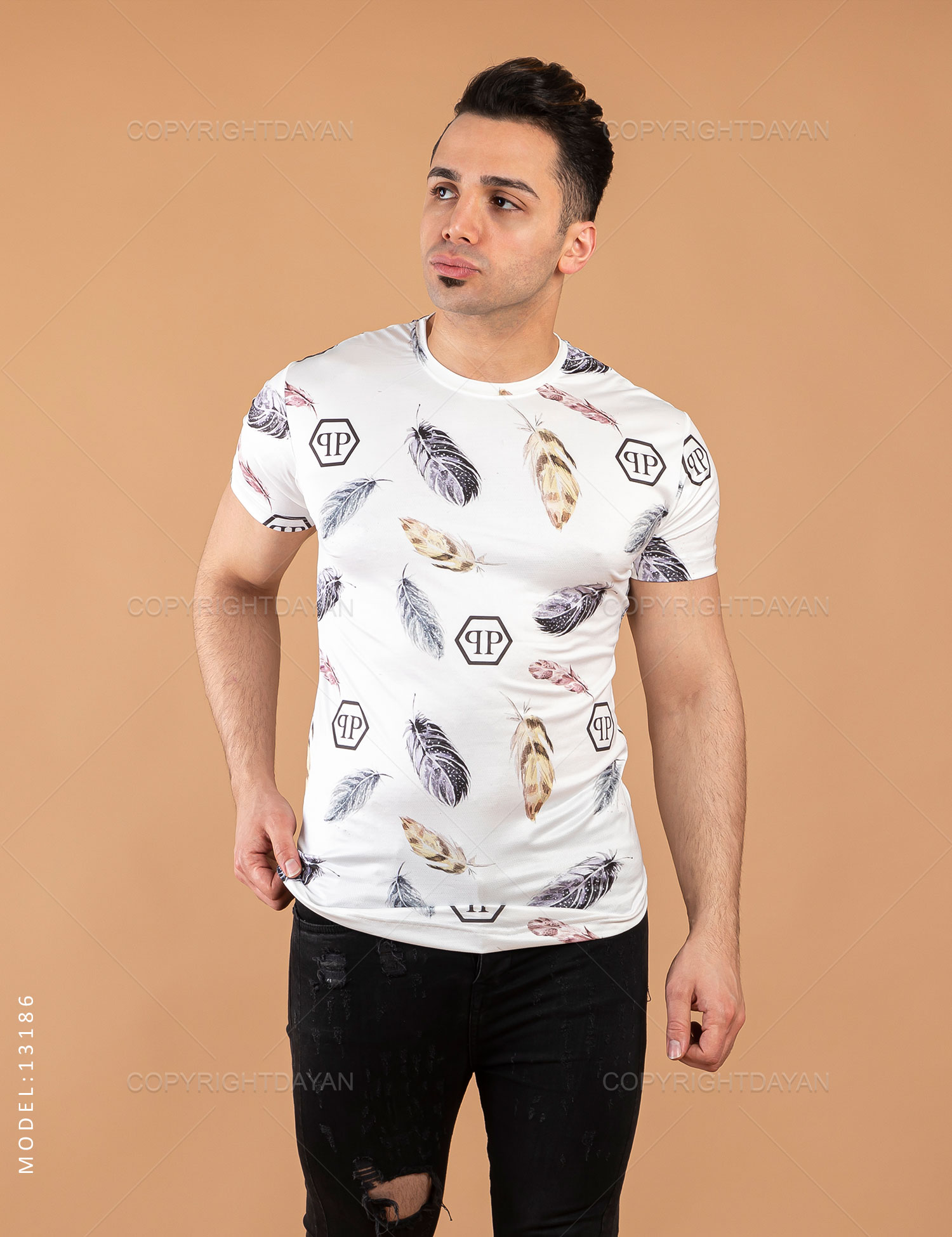 تیشرت مردانه philipp plein مدل 13186