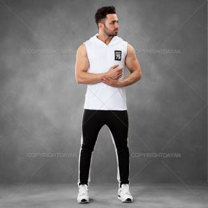 ست رکابی کلاهدار شلوار مردانه Rajo