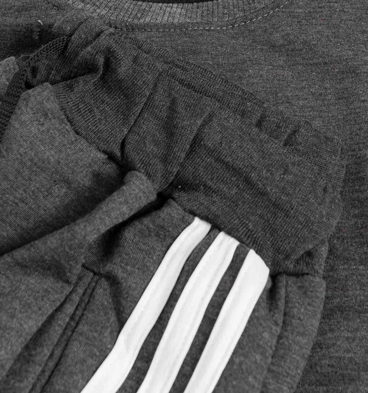 ست بلوز شلوار مردانه آستین بلند ساده یقه گرد Adidas مدل 40981