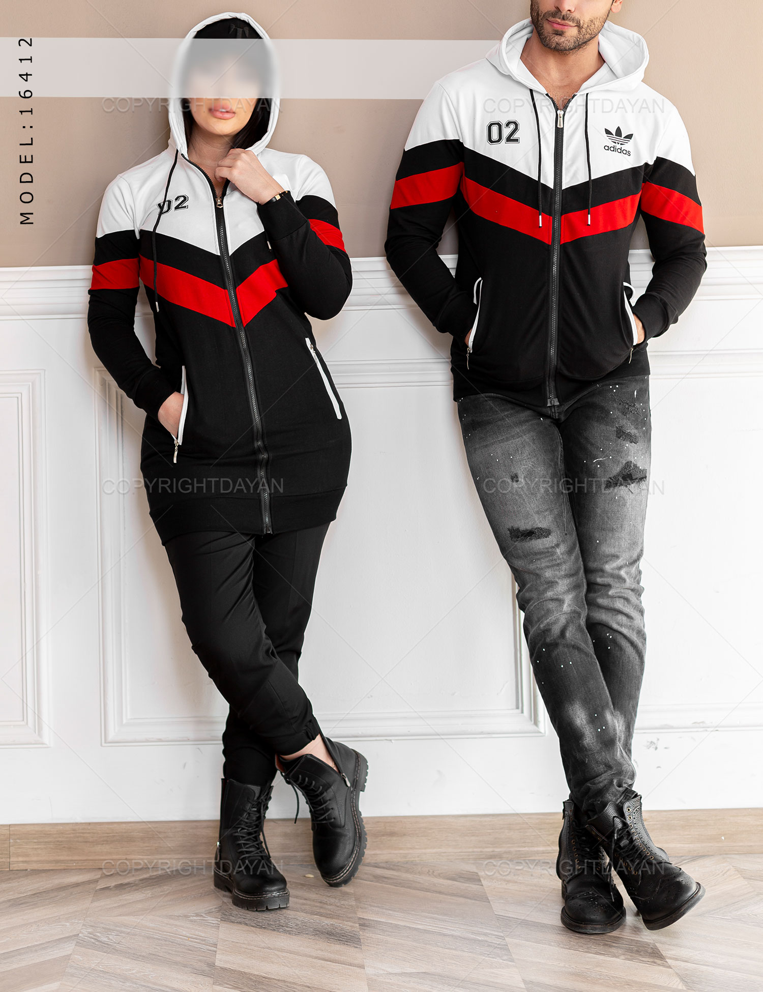ست دونفره سویشرت Adidas مدل 16412