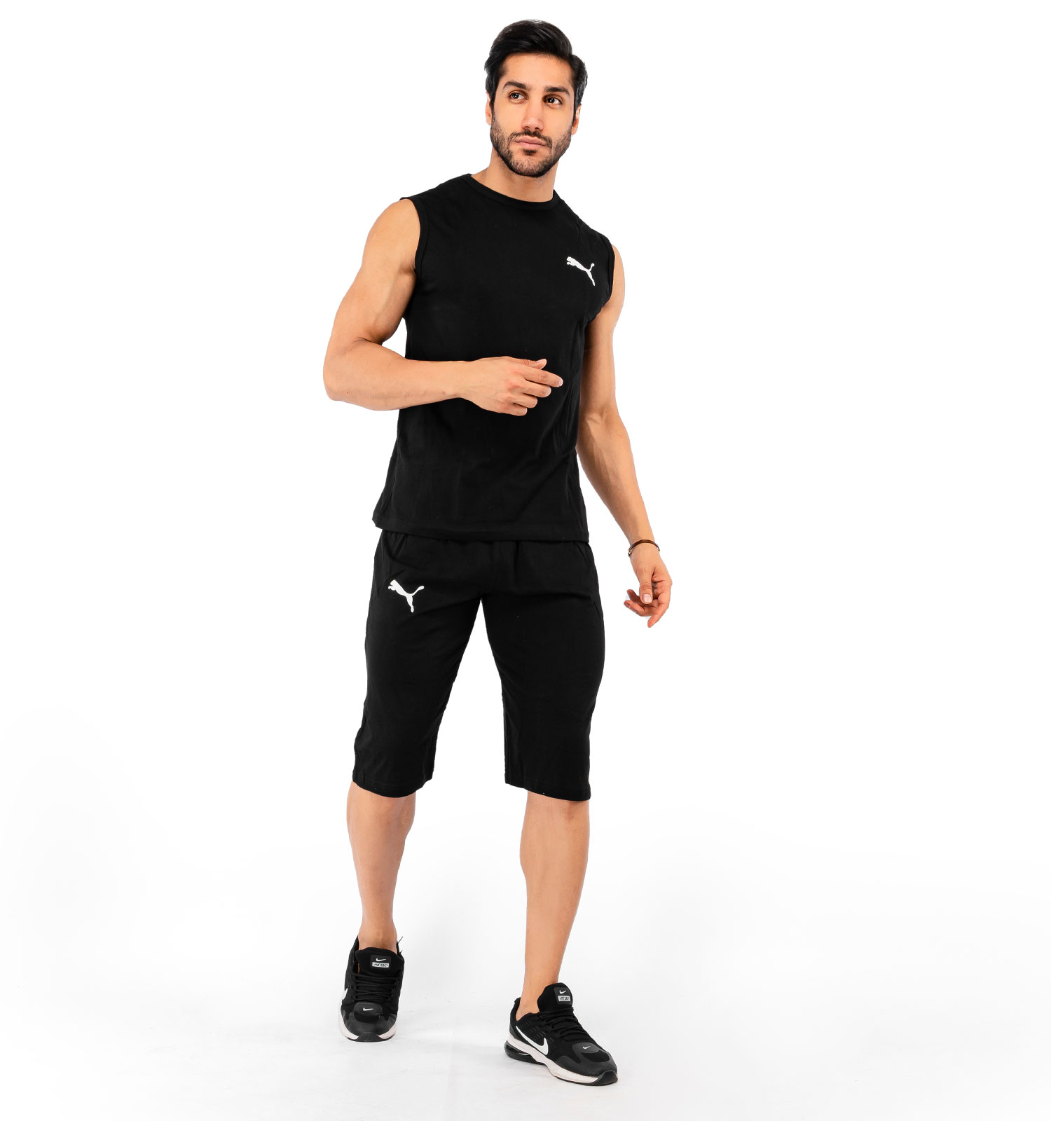 ست رکابی شلوارک مردانه Puma مدل 37727