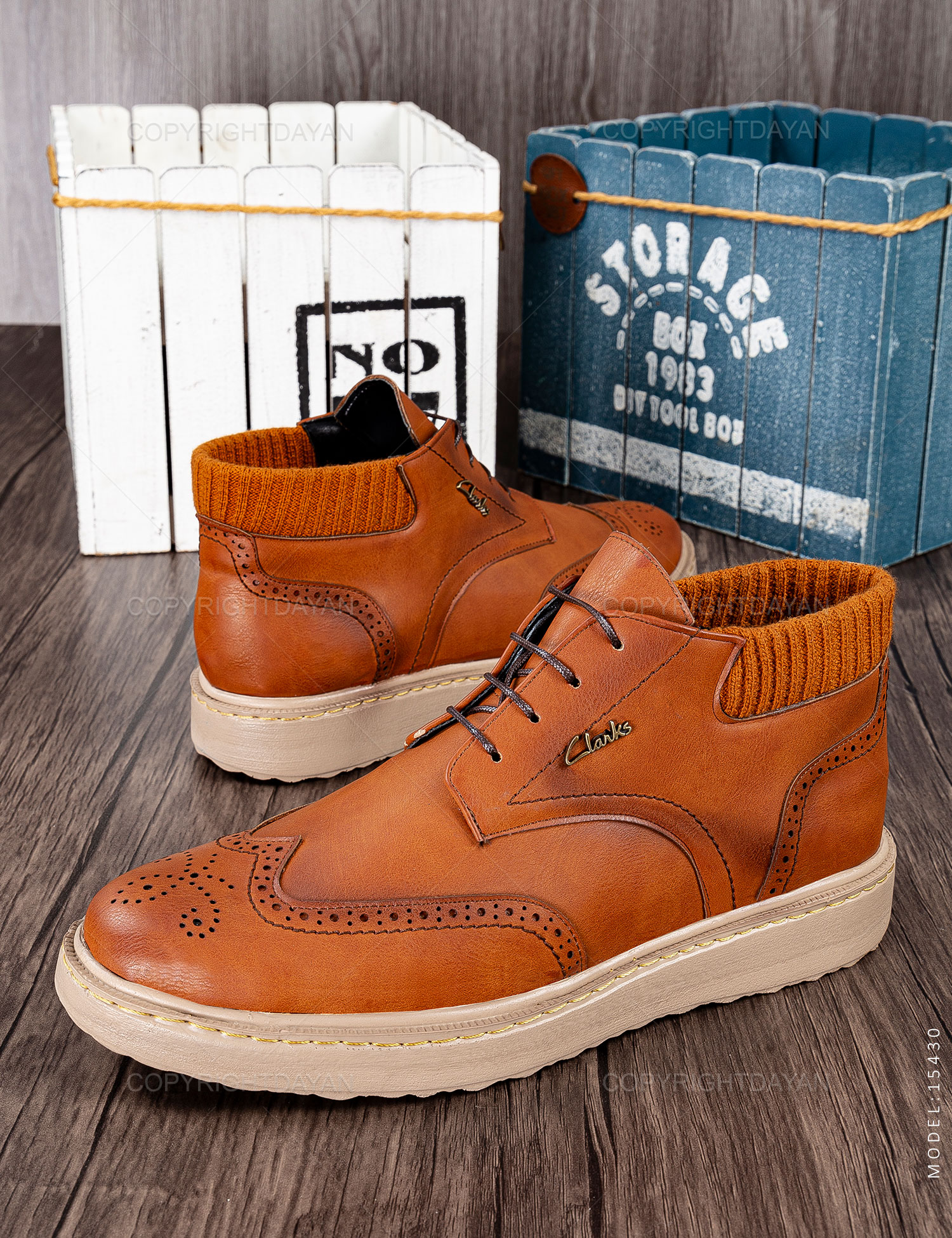 کفش ساقدار مردانه Clarks مدل 15430