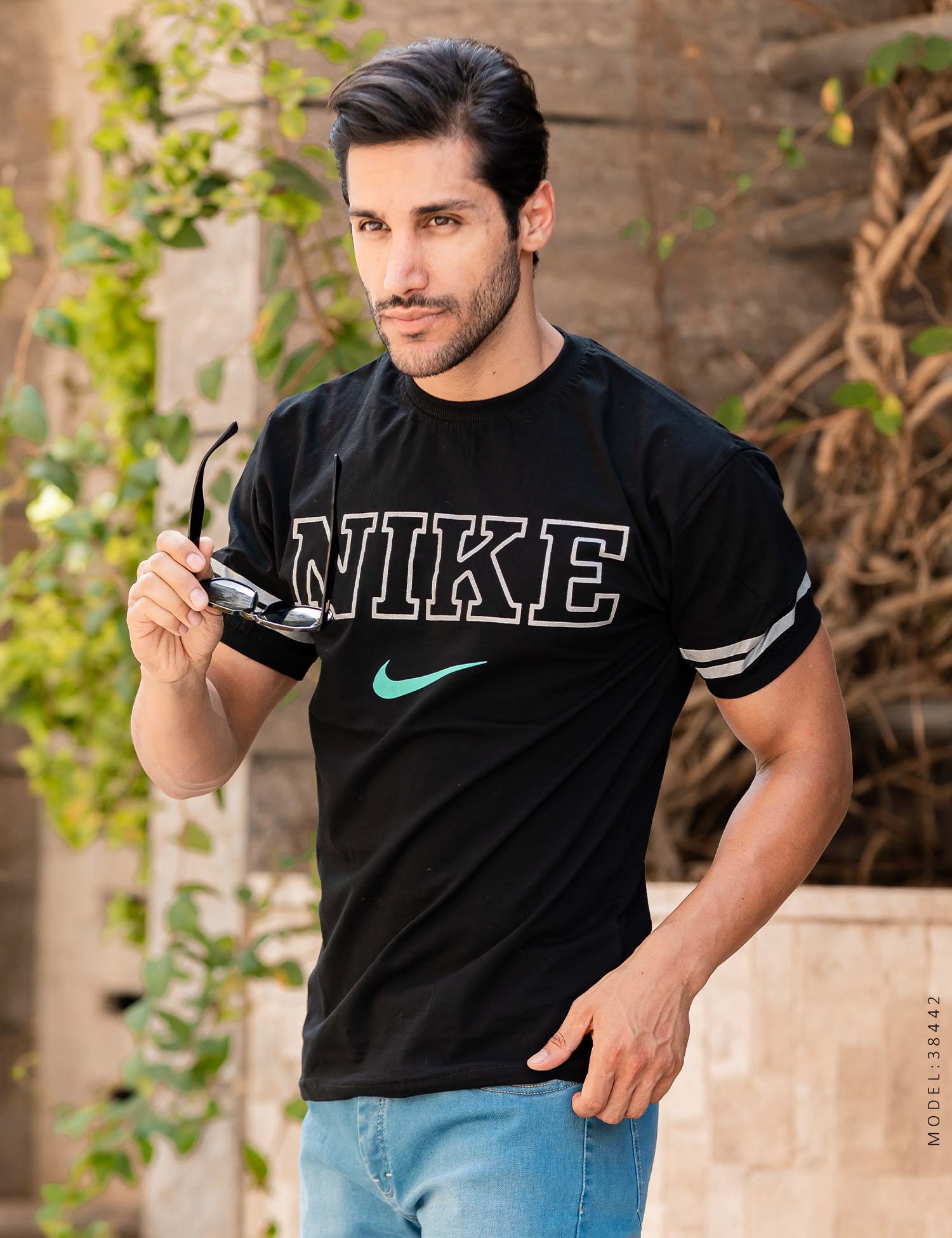 تیشرت مردانه یقه گرد Nike مدل 38442