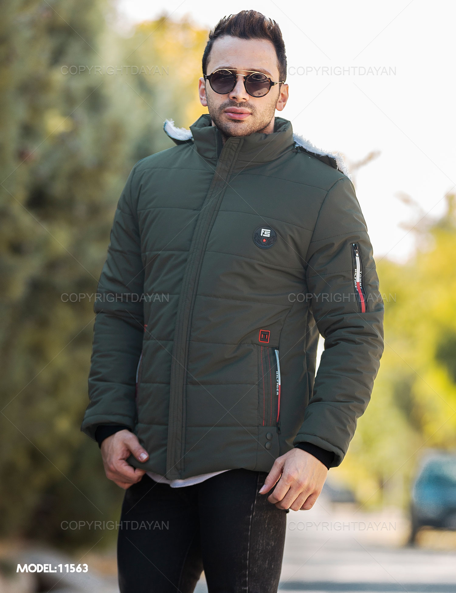 کاپشن مردانه Brook مدل 11563