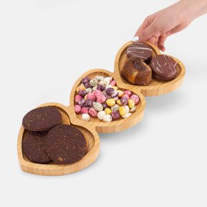 اردوخوری چوبی بامبو طرح قلب بامبو Sevin مدل 26391
