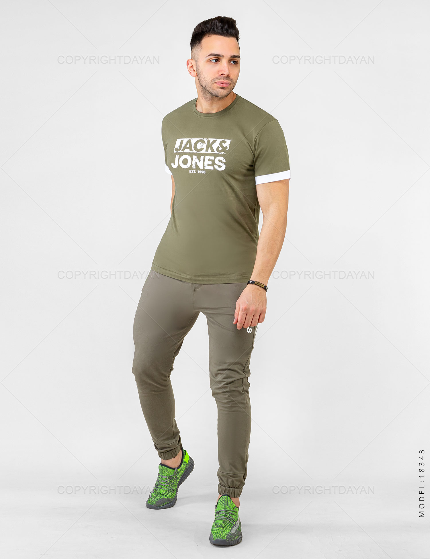 ست تیشرت شلوار مردانه Jack & Jones مدل 18343