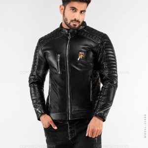 کاپشن چرم مردانه Alvin مدل 15449