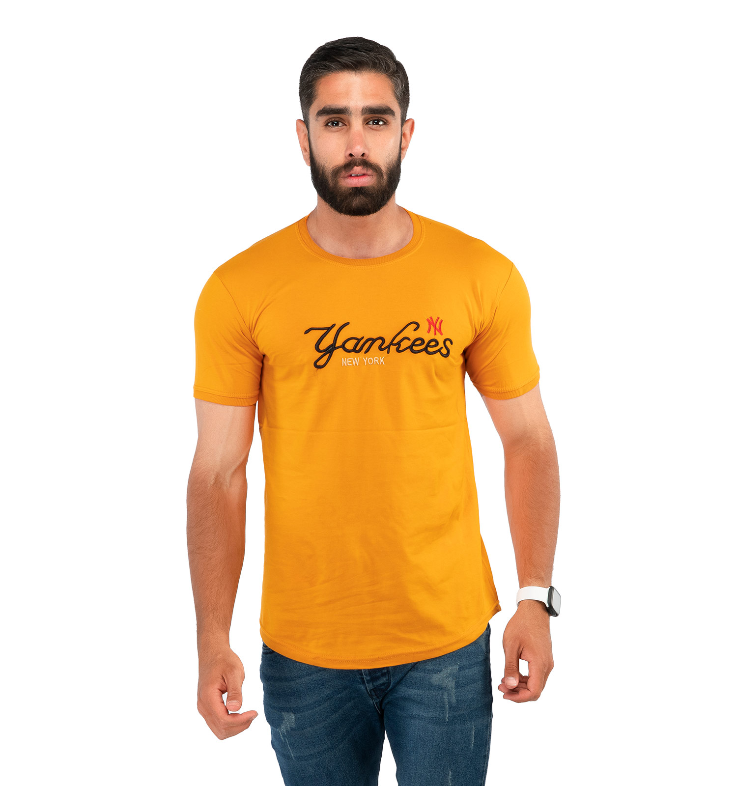تیشرت مردانه یقه گرد New York مدل 38210