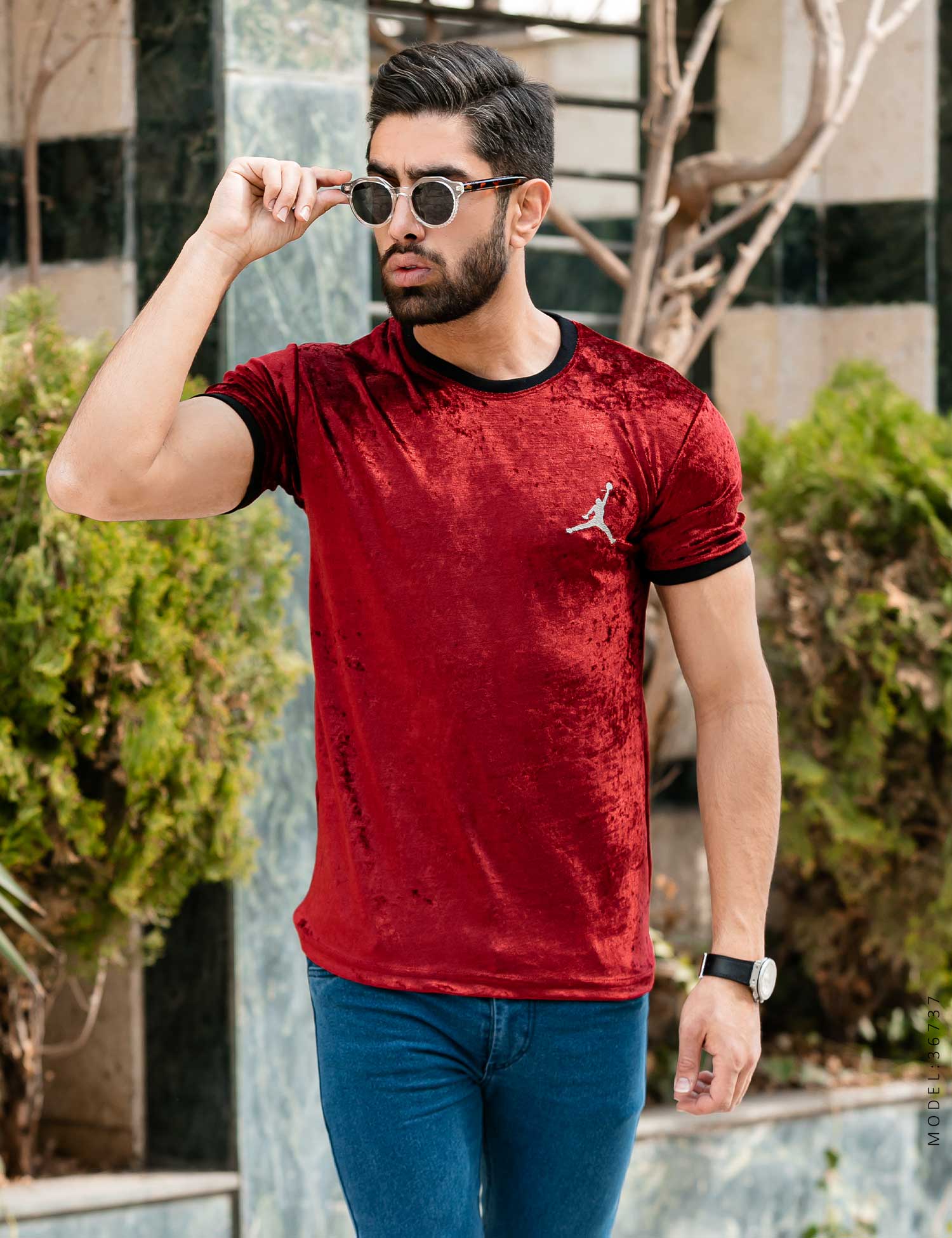 تیشرت مردانه یقه گرد Jordan مدل 36737
