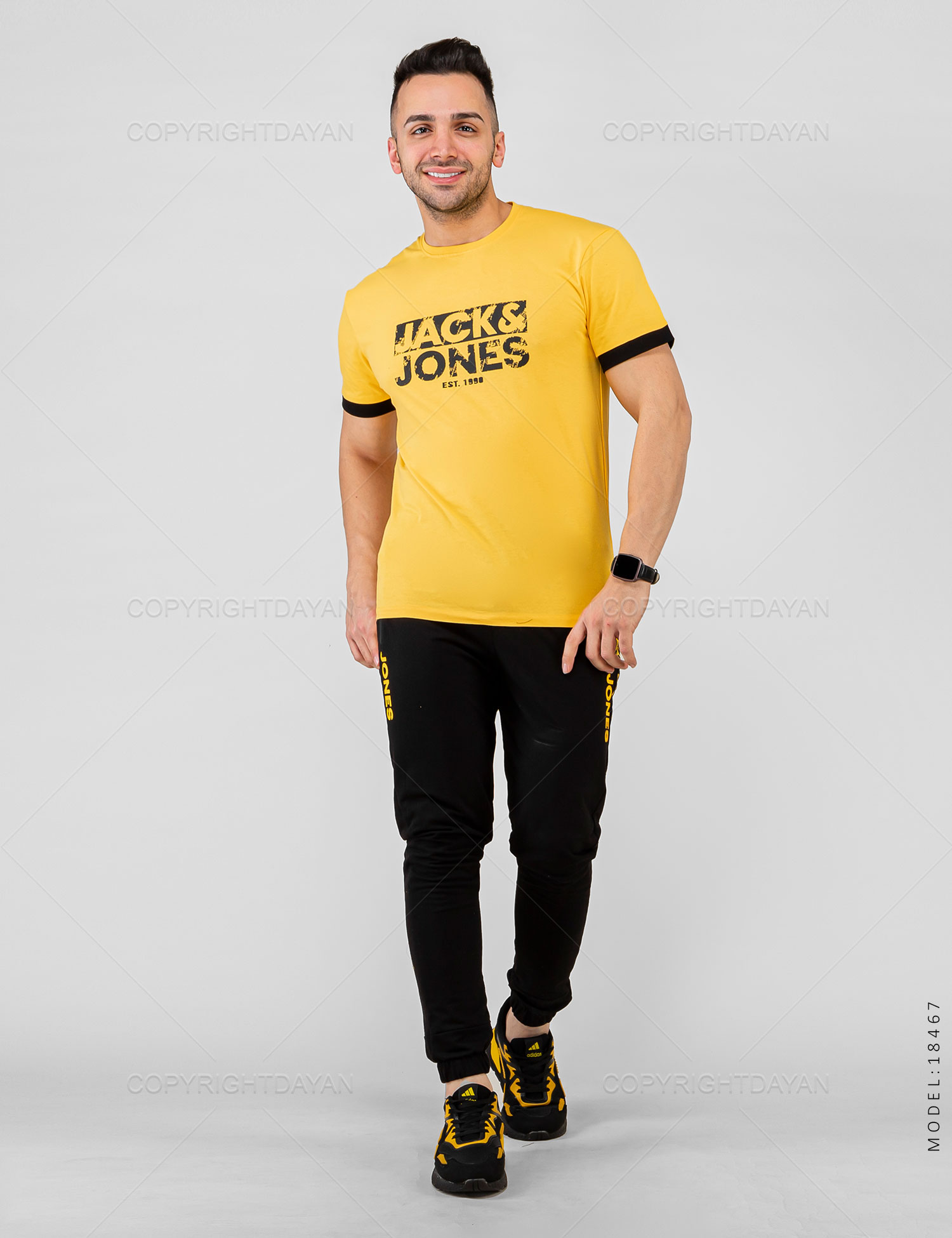 ست تیشرت شلوار مردانه Jack & Jones مدل 18467
