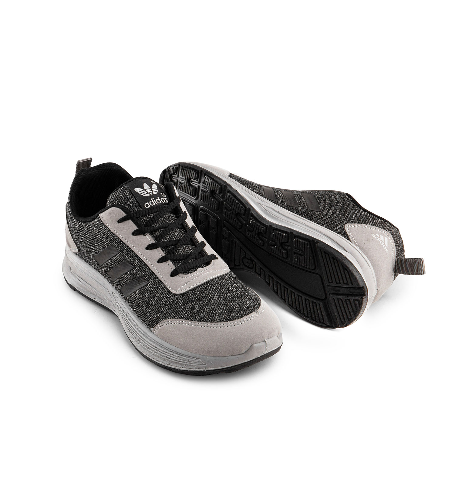 کفش اسپرت Adidas مردانه طوسی بندی مدل 43078