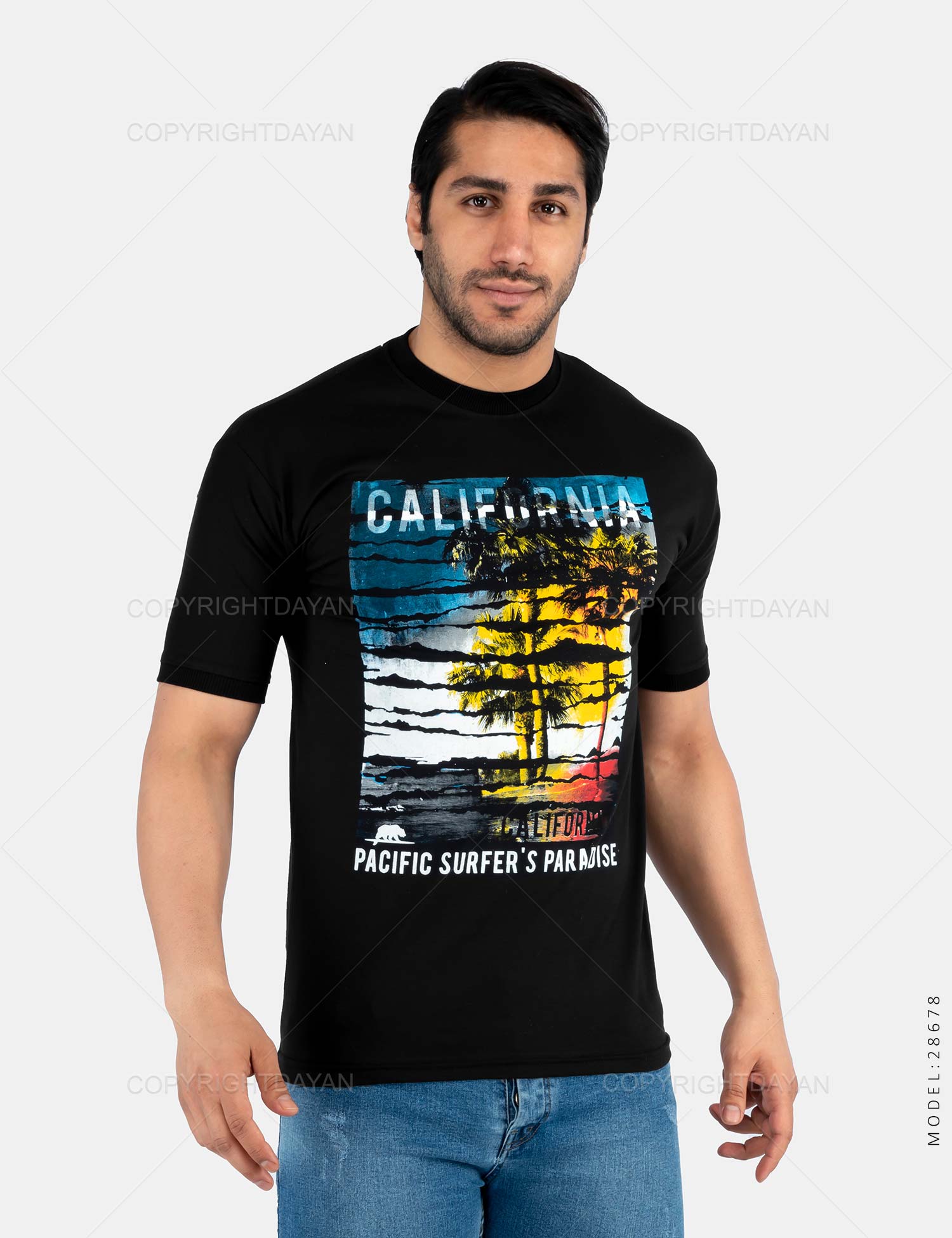 تیشرت مردانه California مدل 28678
