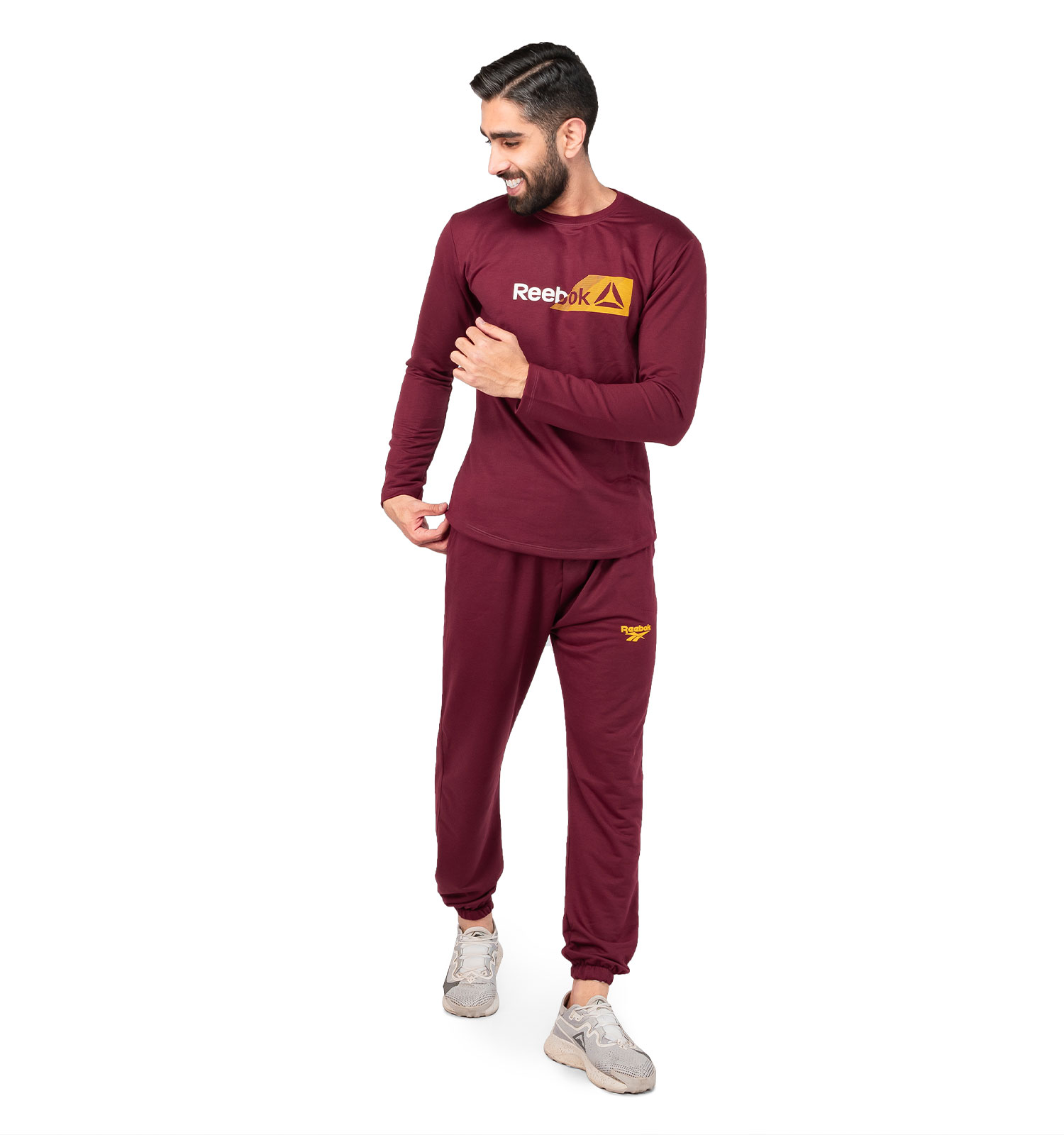 ست بلوز شلوار مردانه Reebok یقه گرد مدل 44739