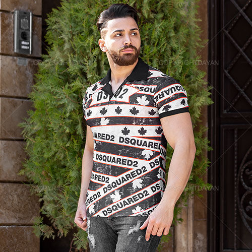 پولوشرت مردانه Dsquared 2 مدل T 9042