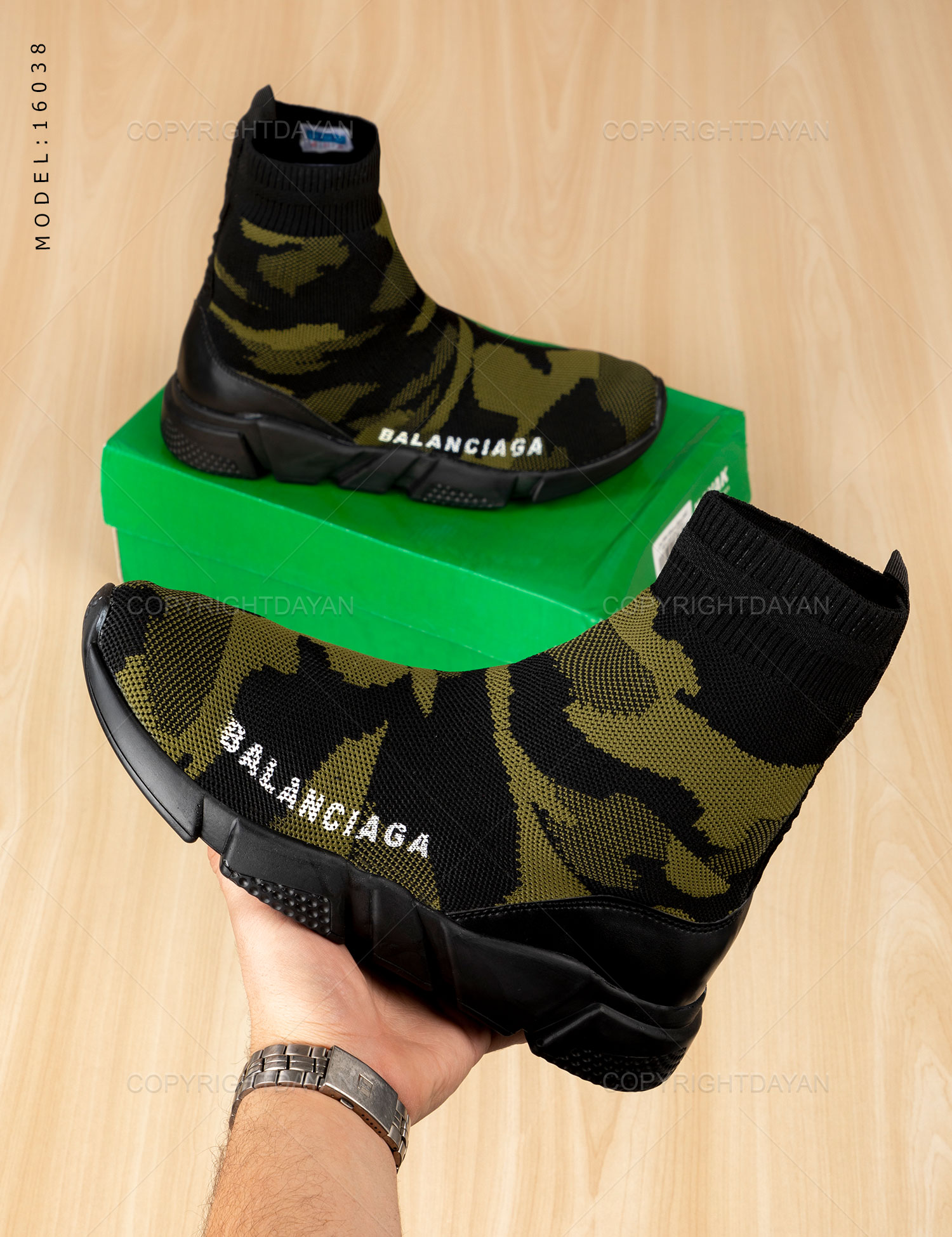 کفش ساقدار مردانه Balenciaga مدل 16038