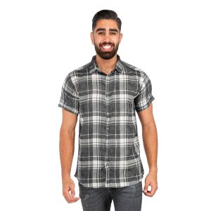 پیراهن مردانه آستین کوتاه چهارخانه Denver مدل 39786