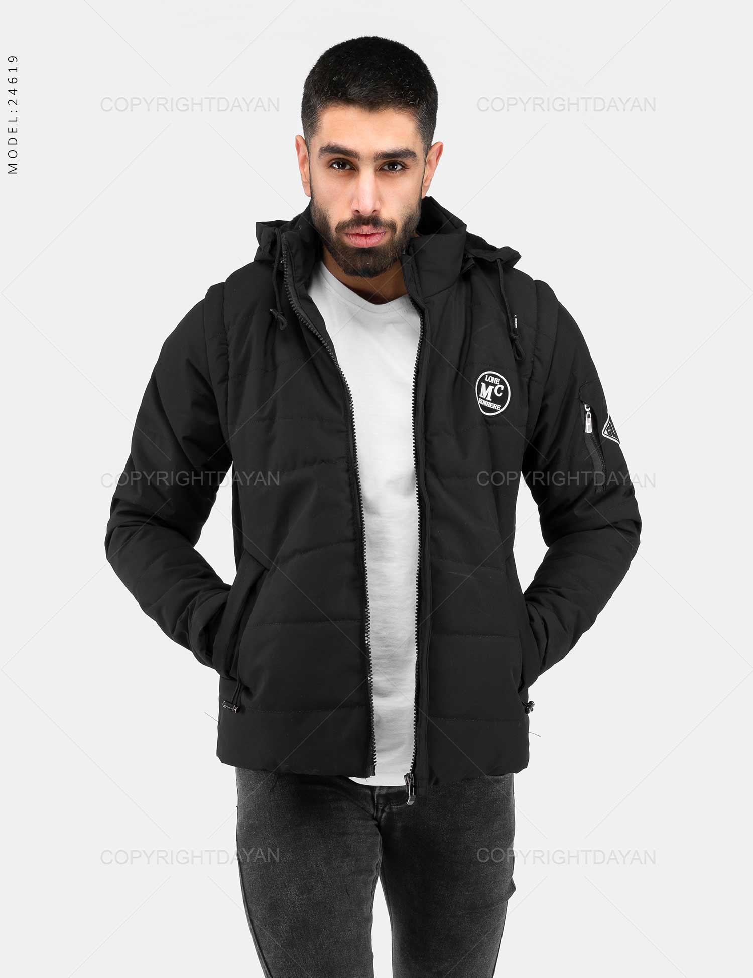 کاپشن مردانه با آستین جداشونده Mason مدل 24619