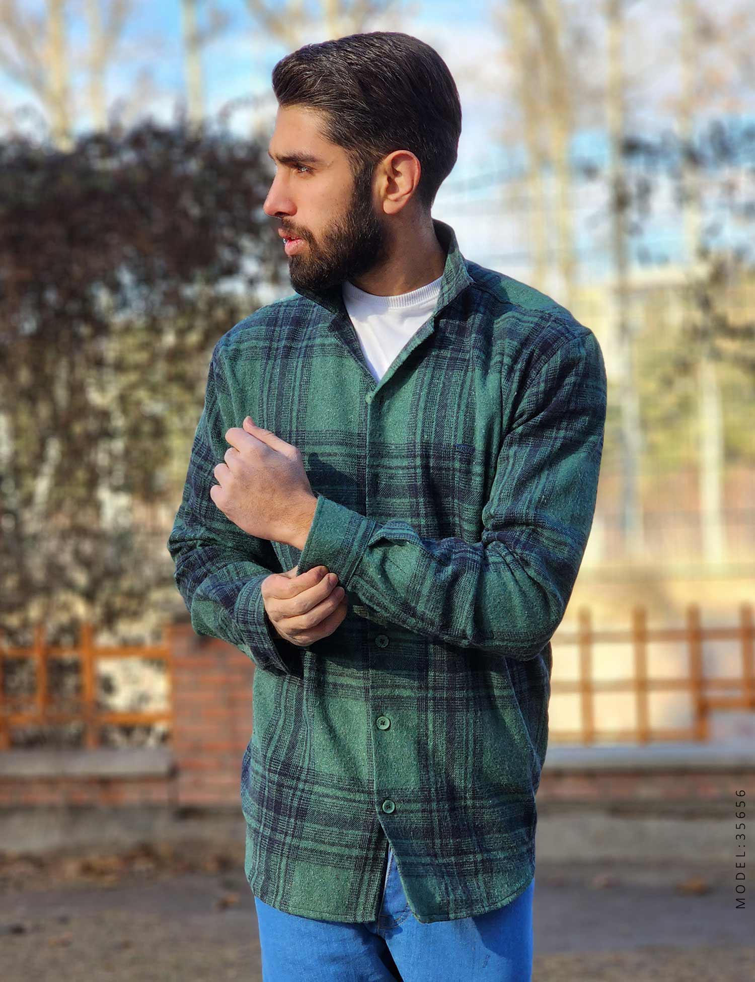 پیراهن پشمی مردانه Louis Vuitton مدل 35656
