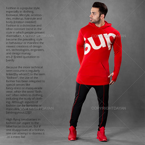 ست سویشرت شلوار مردانه Supreme مدل Shar