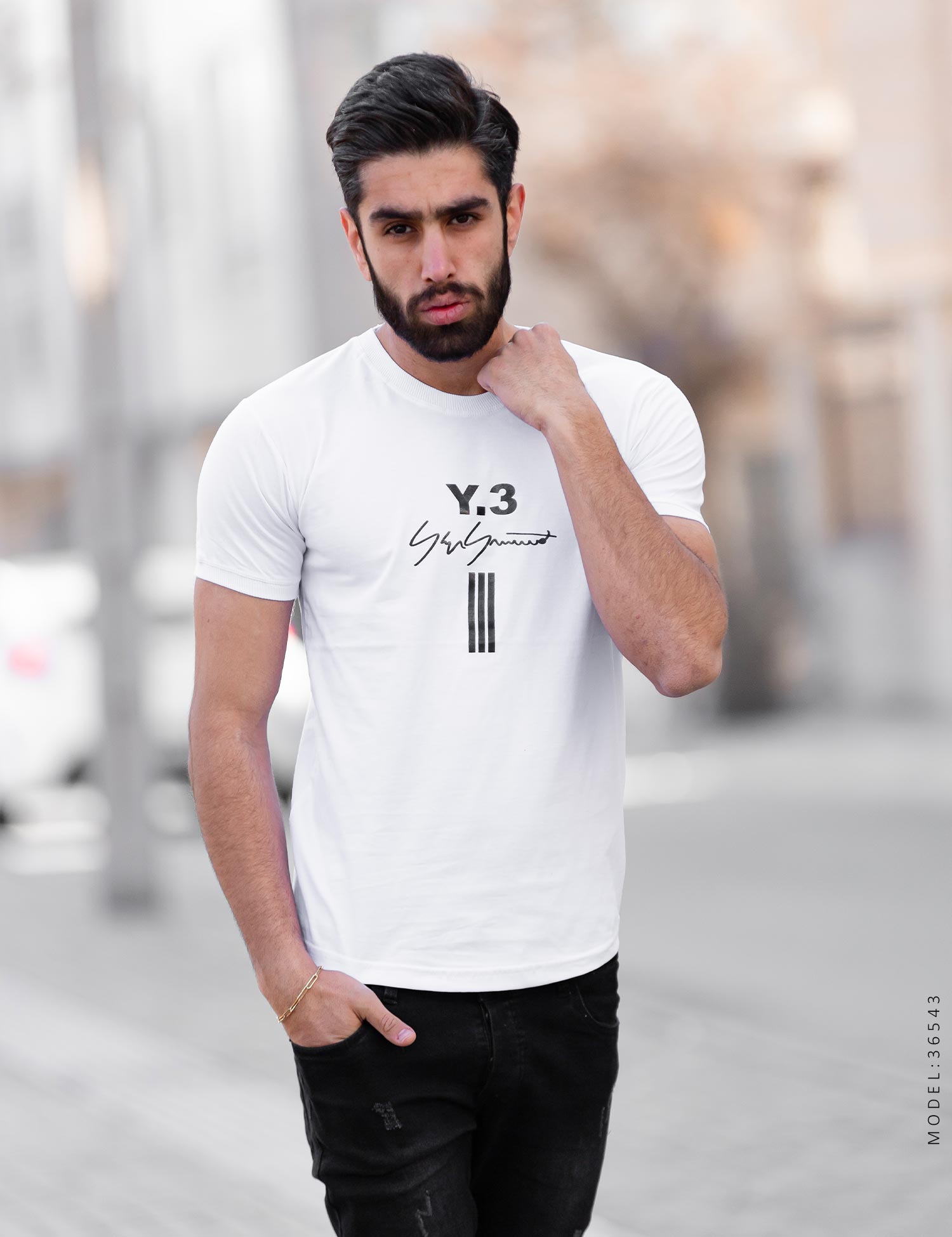 تیشرت یقه گرد مردانه Y – 3 مدل 36543