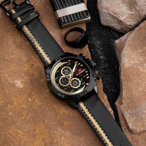ساعت مچی چرم مردانه NAVIFORCE مدل 42113