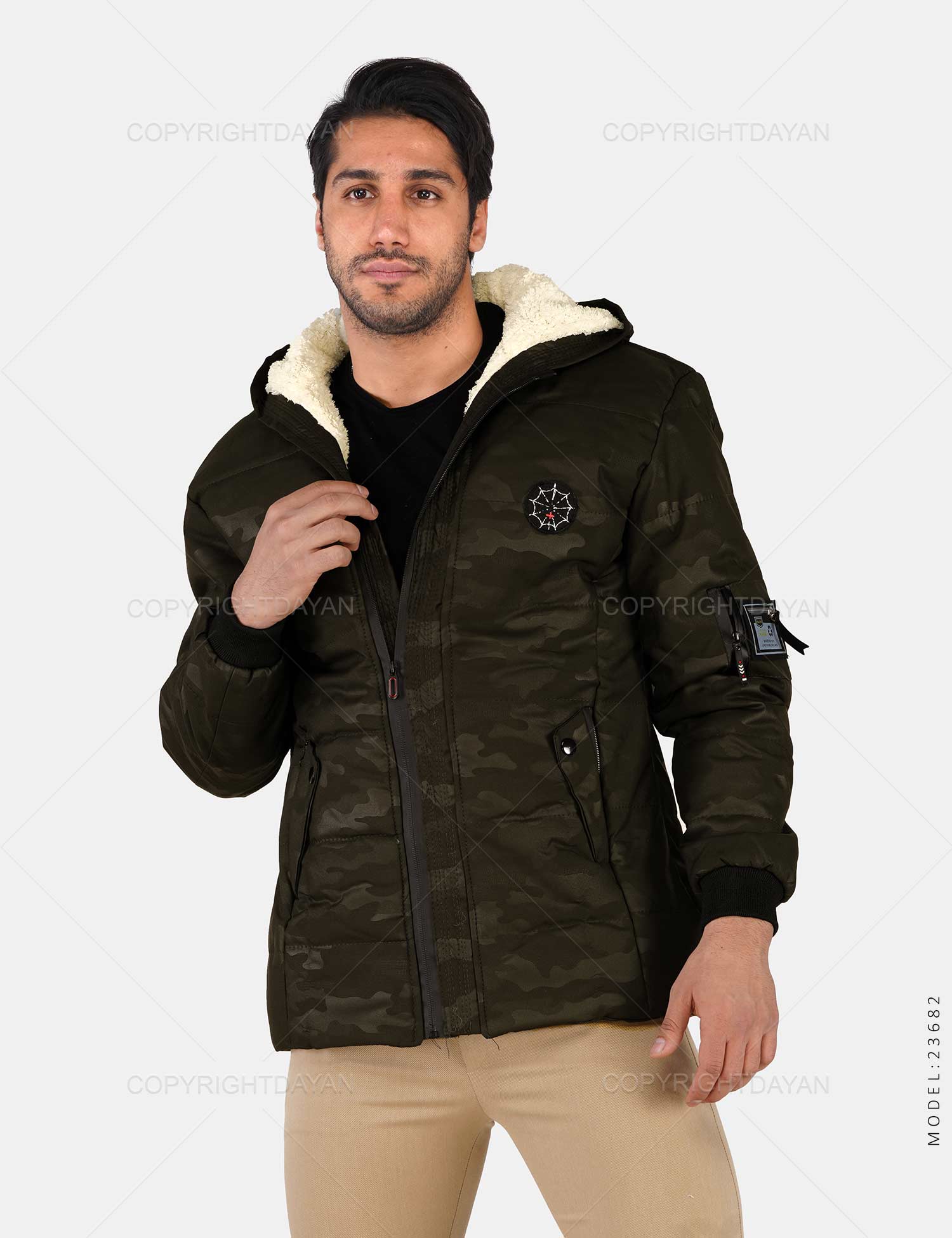 کاپشن ارتشی مردانه مدل 23682