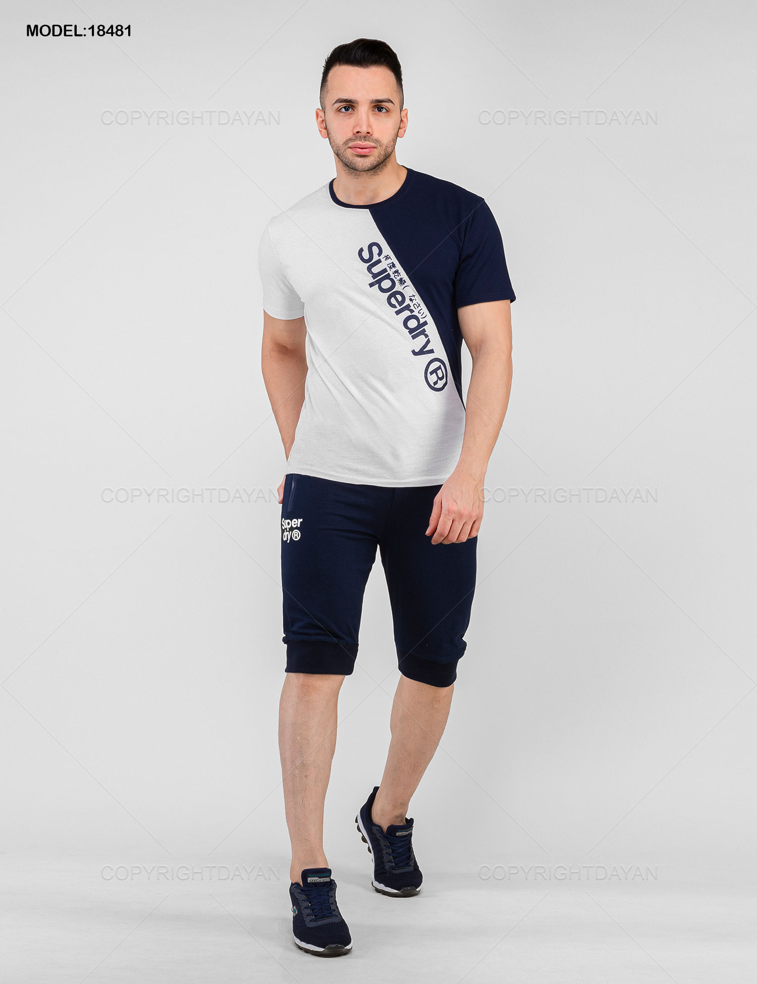 ست تیشرت شلوارک مردانه Superdry مدل 18481