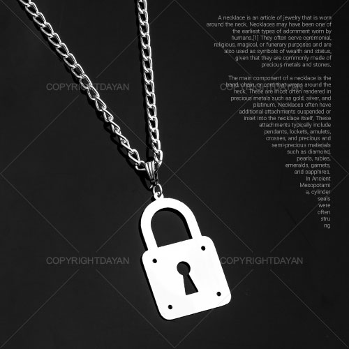 گردنبند مردانه قفل
