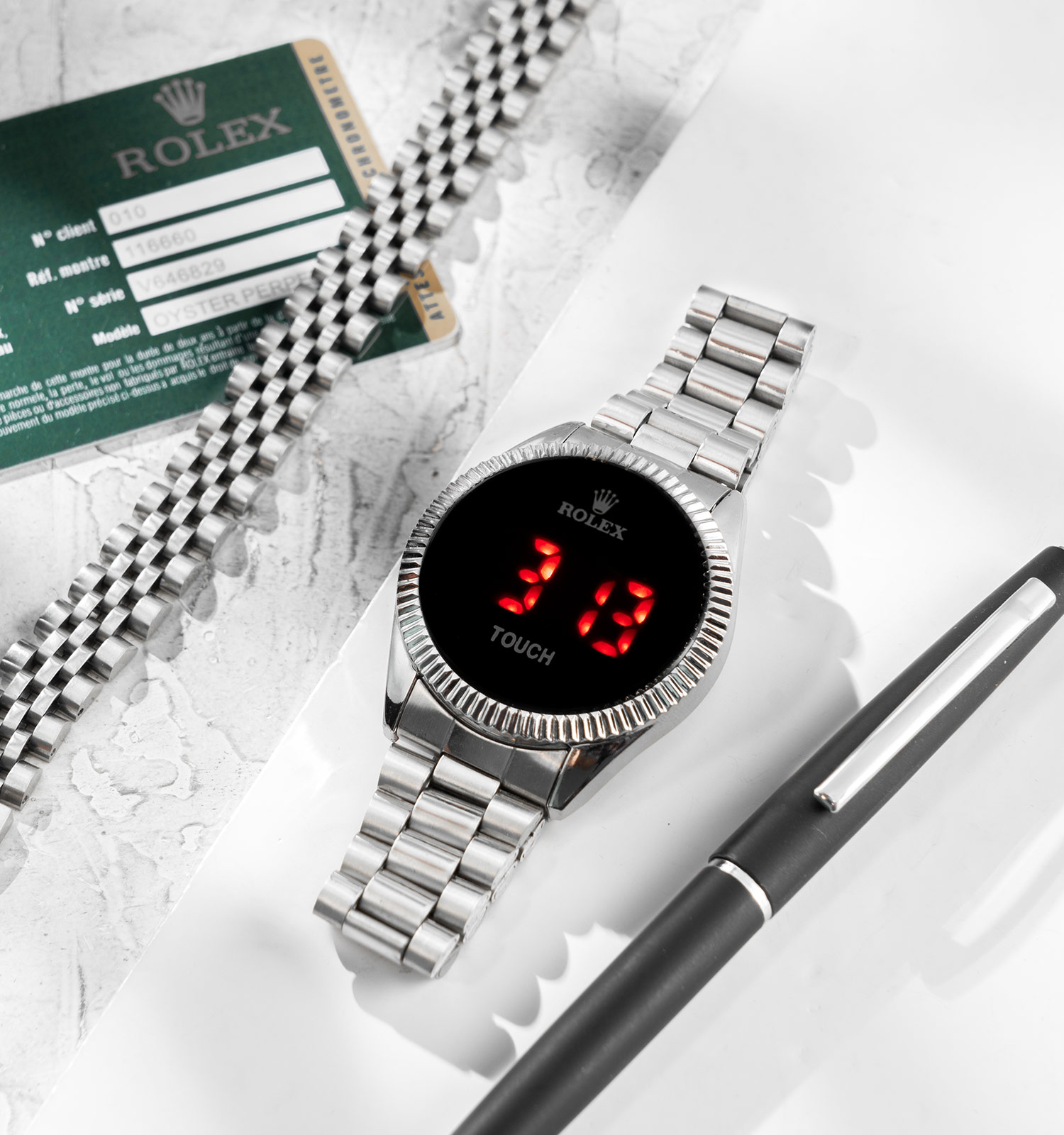 ساعت مچی مردانه دیجیتال Rolex مدل 37569