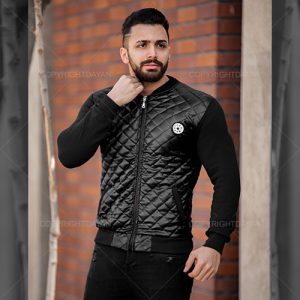سویشرت کاپشنی مردانه Nika مدل E 4004 (مشکی)