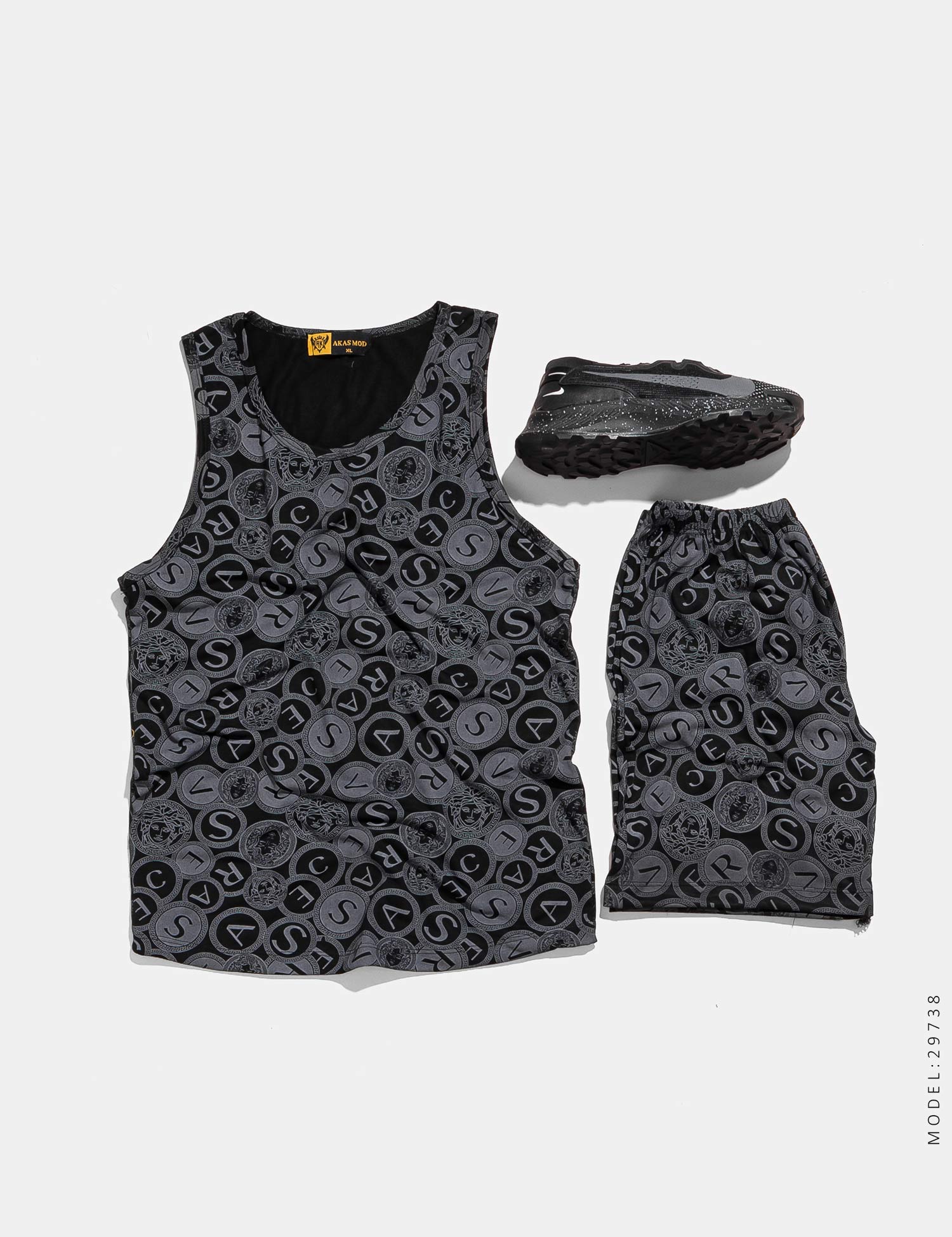 ست رکابی شلوارک مردانه Versace مدل 29738