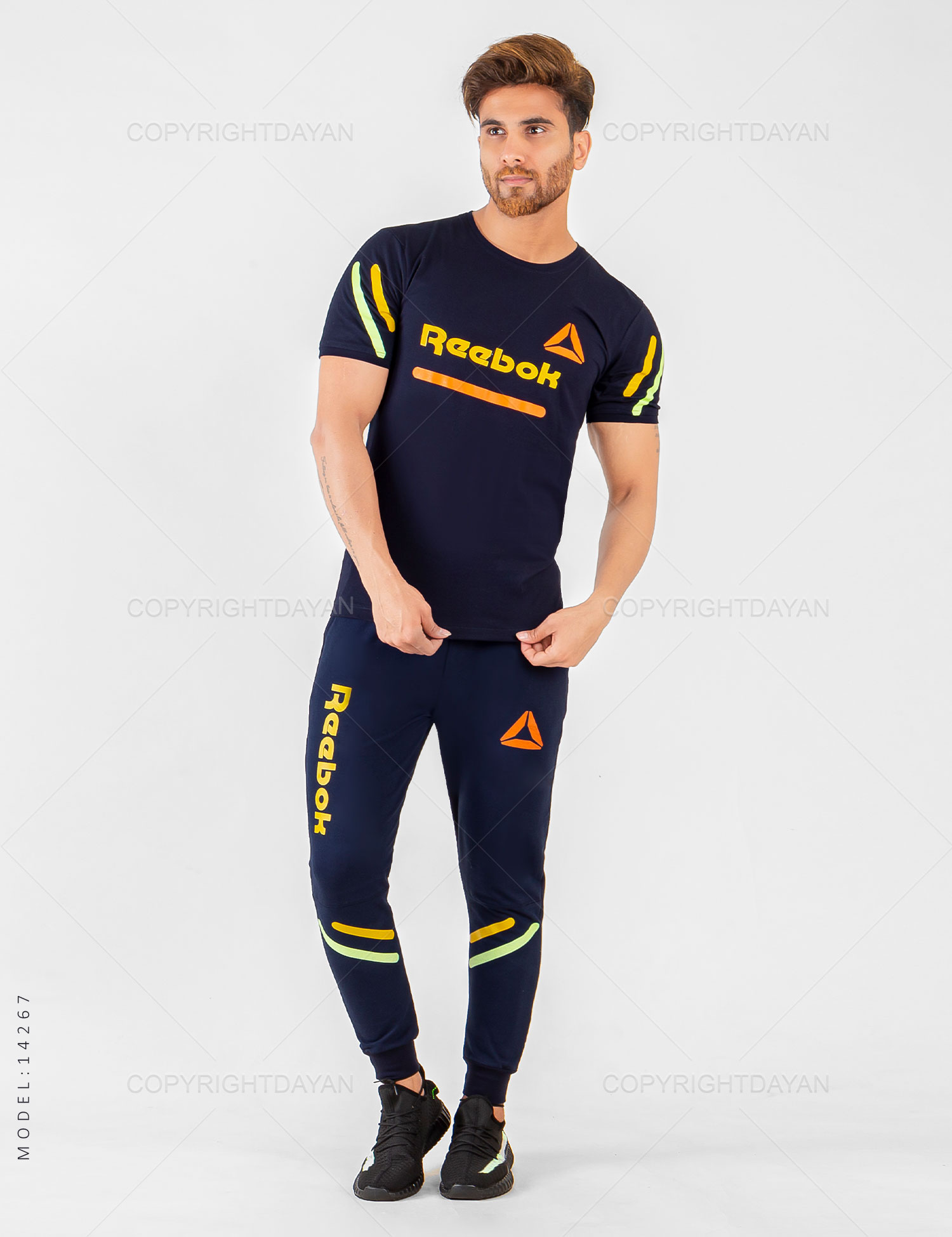 ست تیشرت شلوار مردانه Reebok مدل 14267