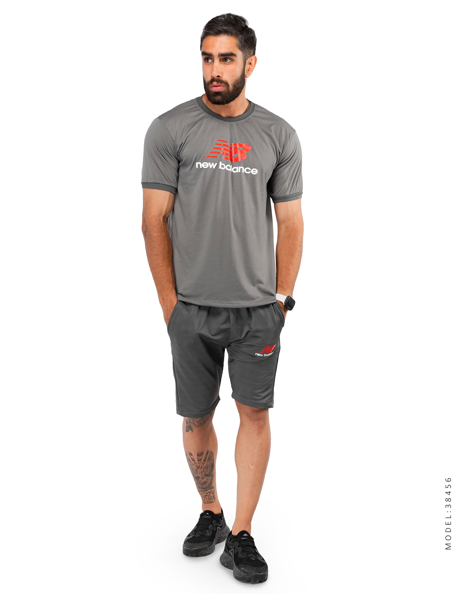 ست تیشرت شلوارک مردانه New Balance مدل 38456