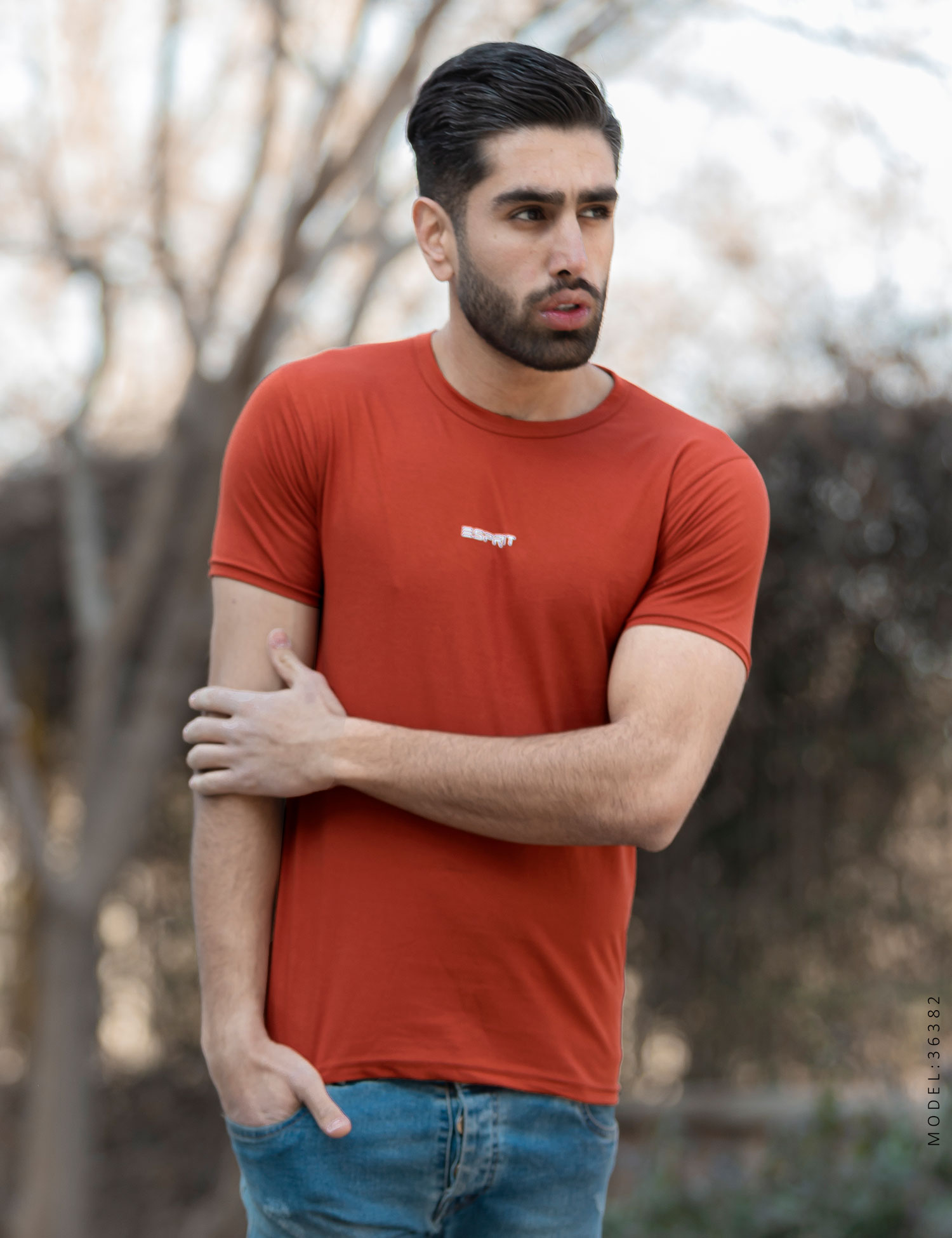 تیشرت یقه گرد مردانه Esprit مدل 36382