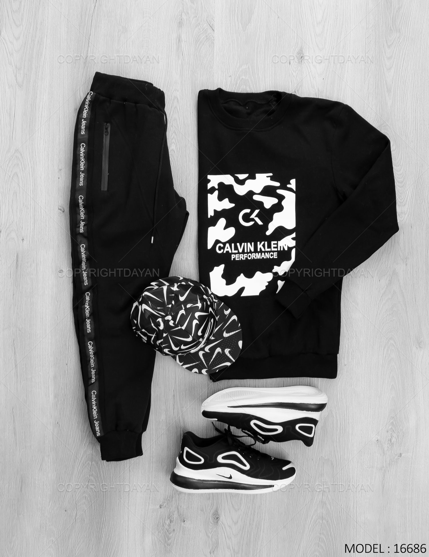 ست بلوز شلوار مردانه Calvin Klein مدل 16686