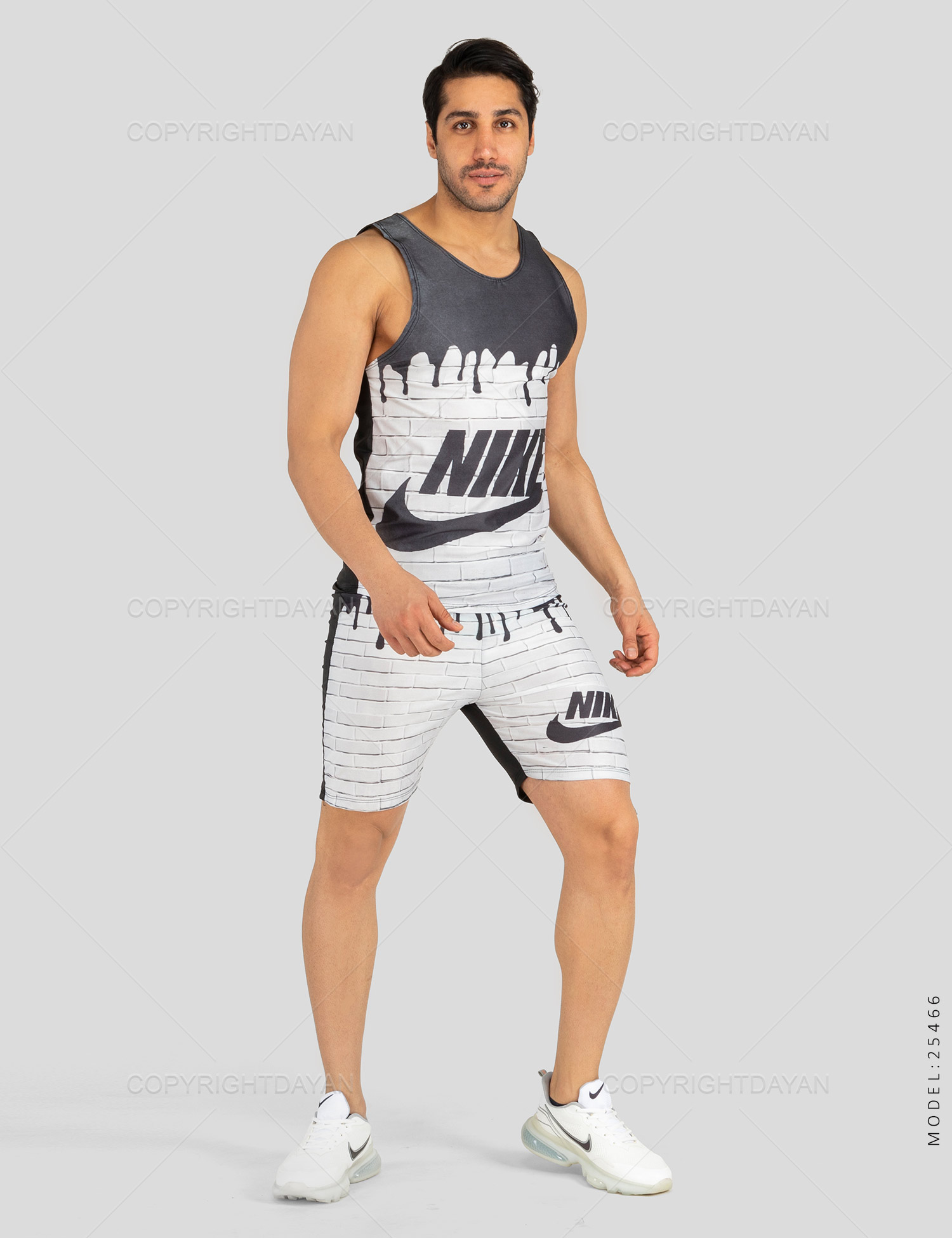 ست رکابی شلوارک مردانه Nike مدل 25466