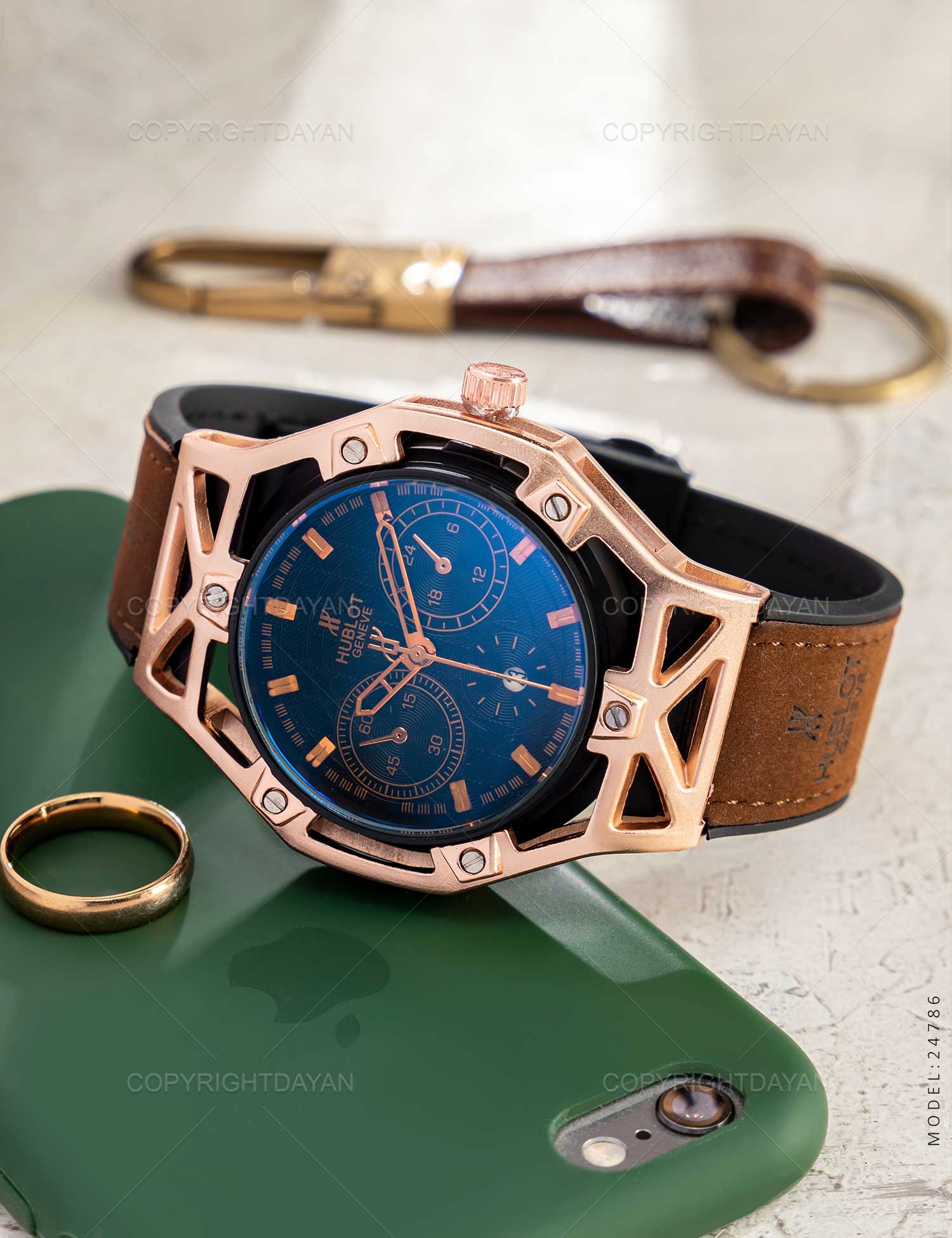 ساعت مچی عقربه ای مردانه Hublot مدل 24786