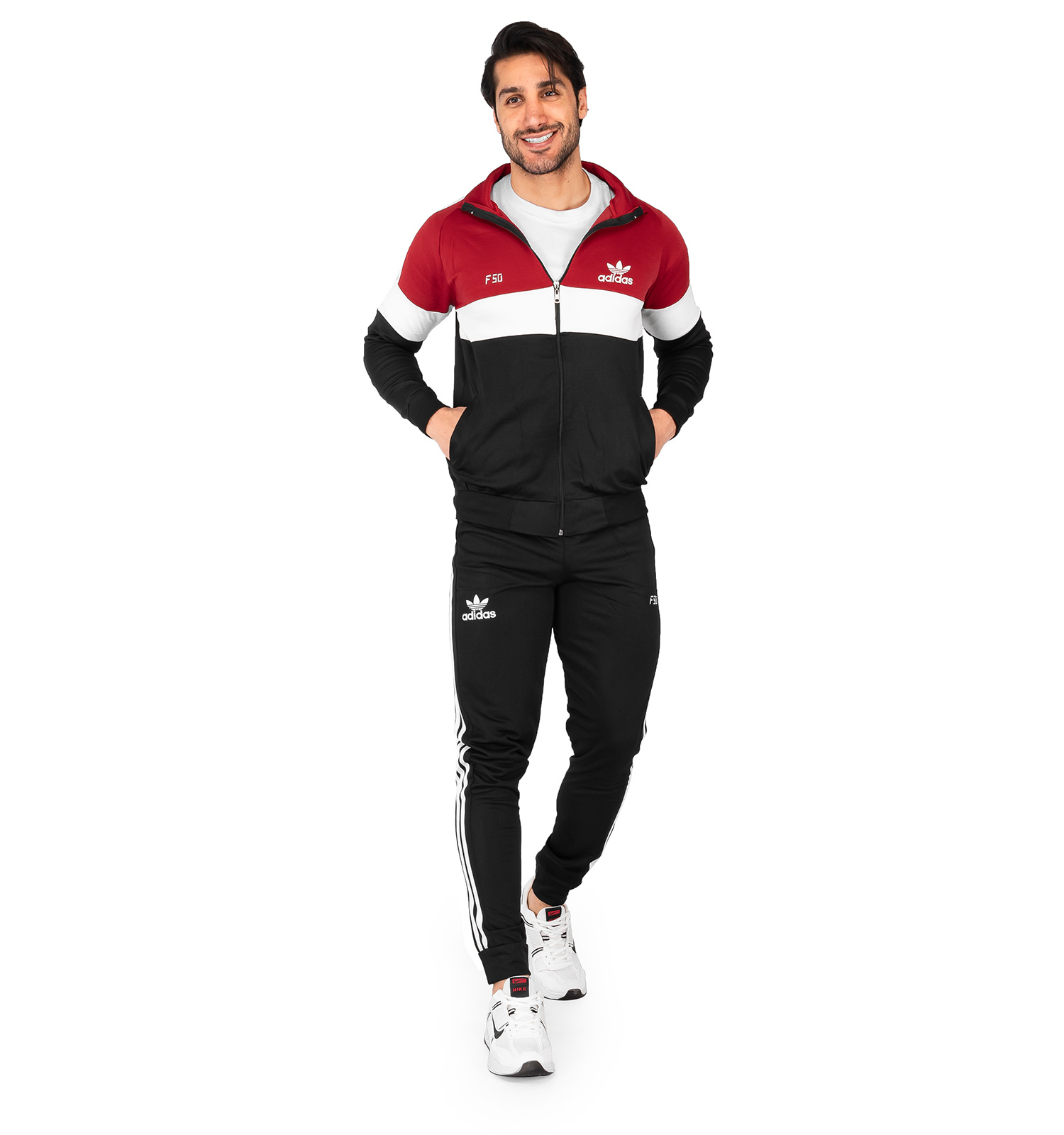 ست سویشرت شلوار مردانه آستین بلند Adidas مدل 43234