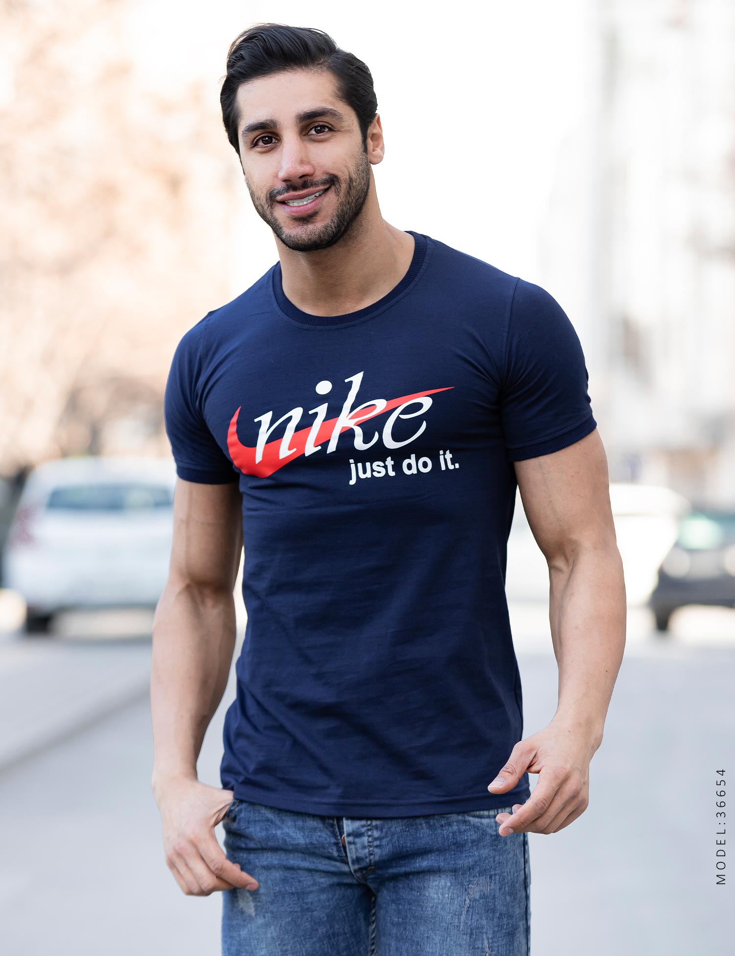تیشرت مردانه یقه گرد Nike مدل 36654