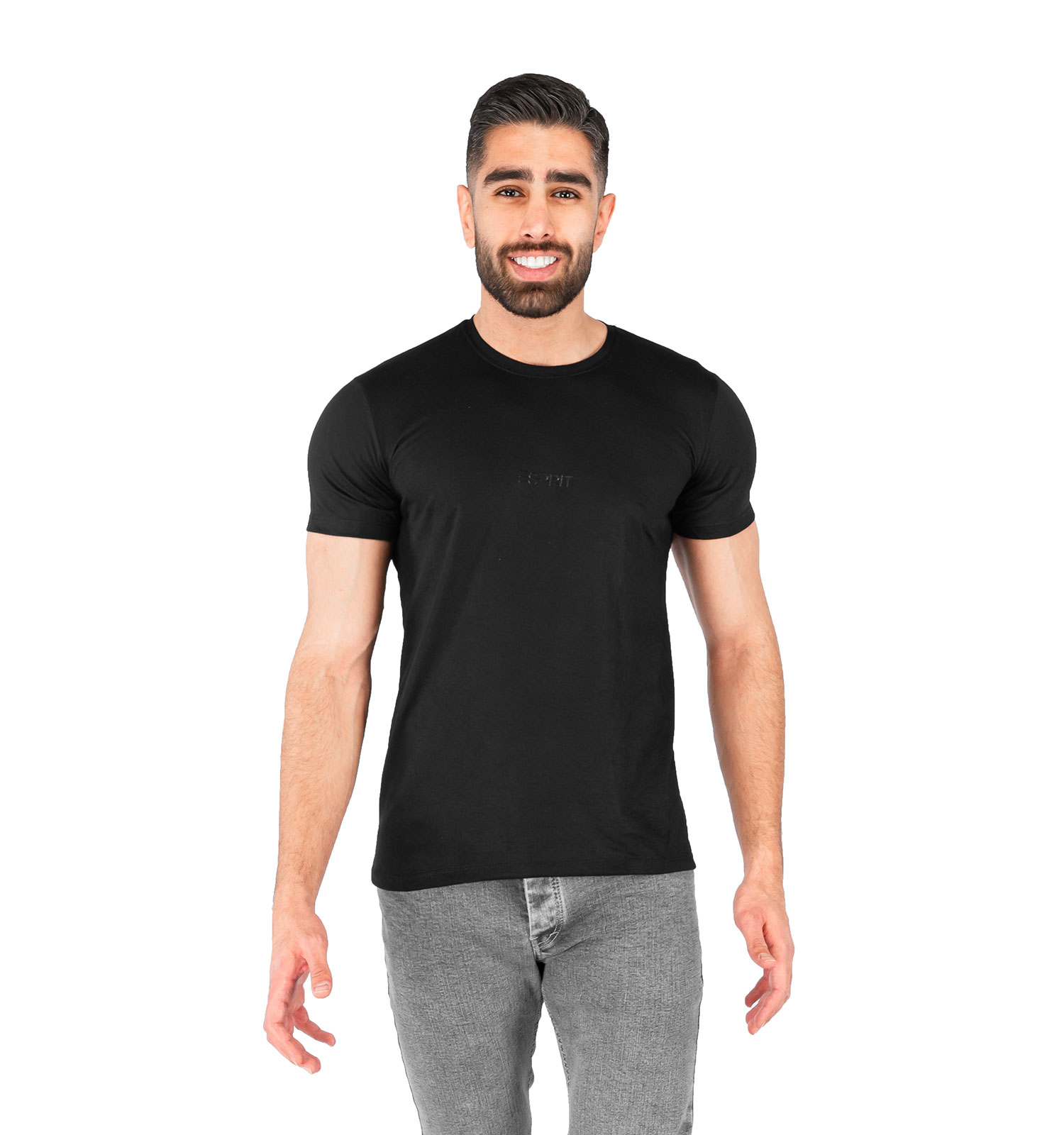 تیشرت Esprit مردانه مشکی ساده مدل 43737