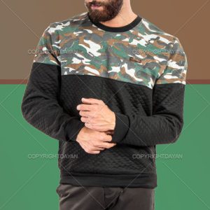 بلوز پاییزه مردانه طرح ارتشی(سبز)