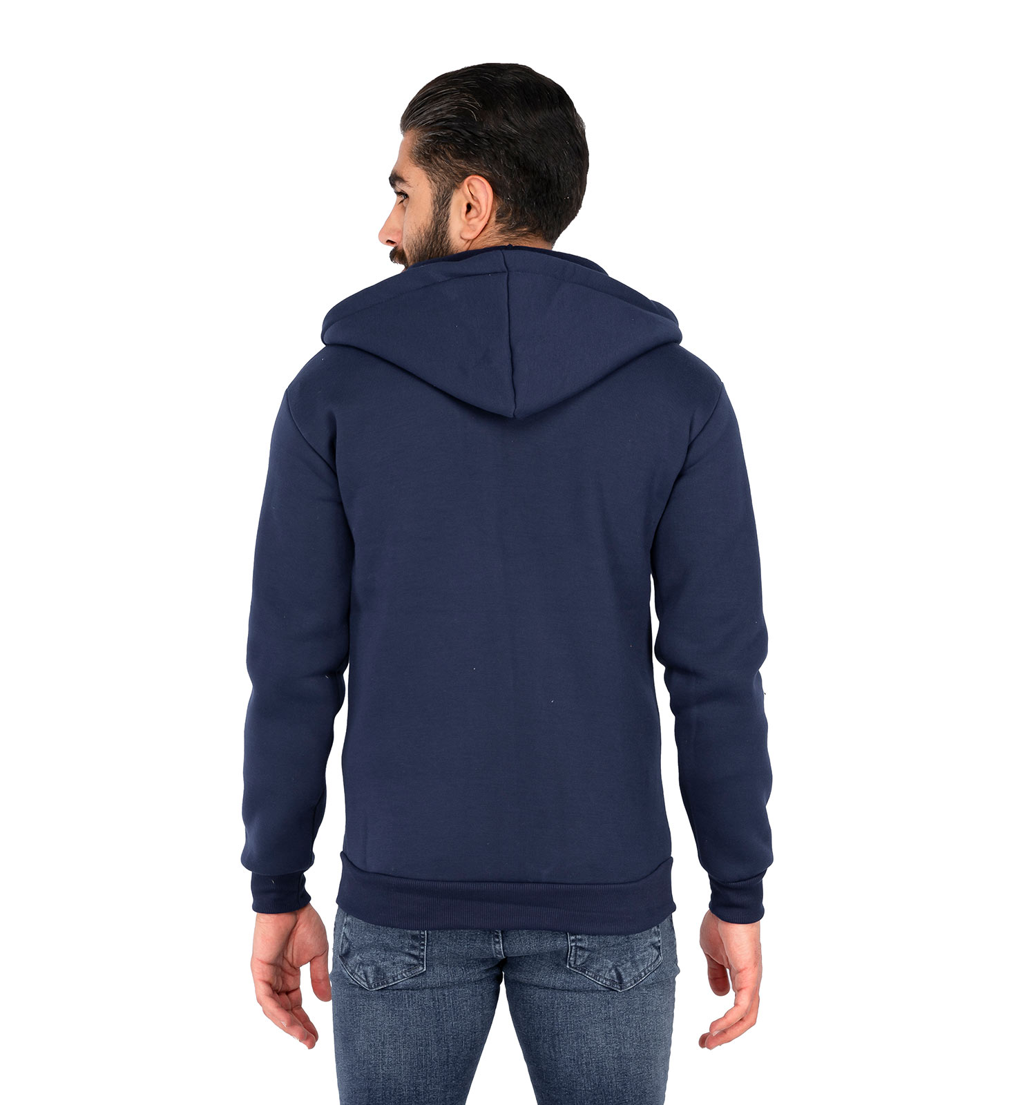 سویشرت زیپ دار مردانه سرمه ای کلاهدار Calvin Klein مدل 41653