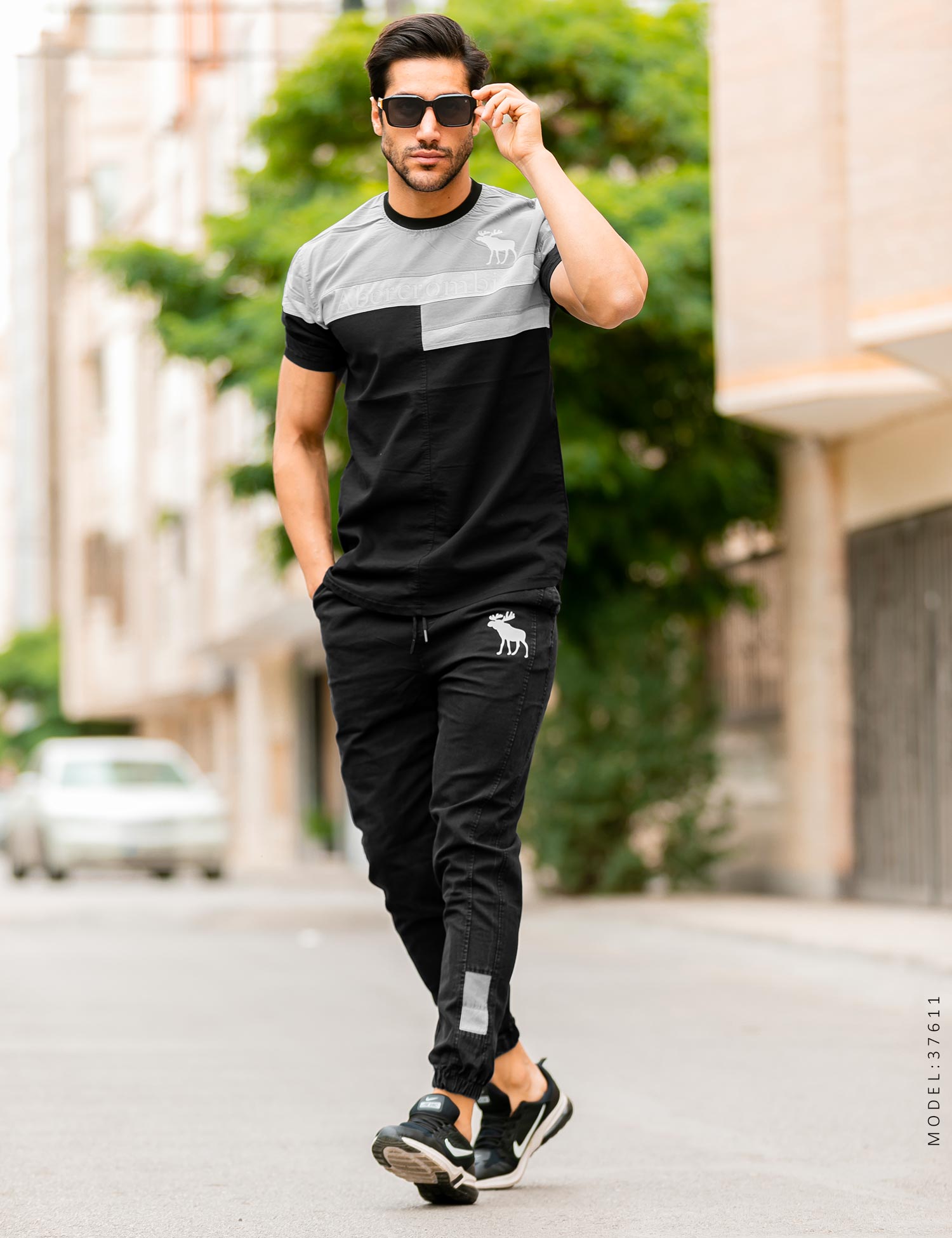ست تیشرت شلوار اسپرت Abercrombie & Fitch مدل 37611