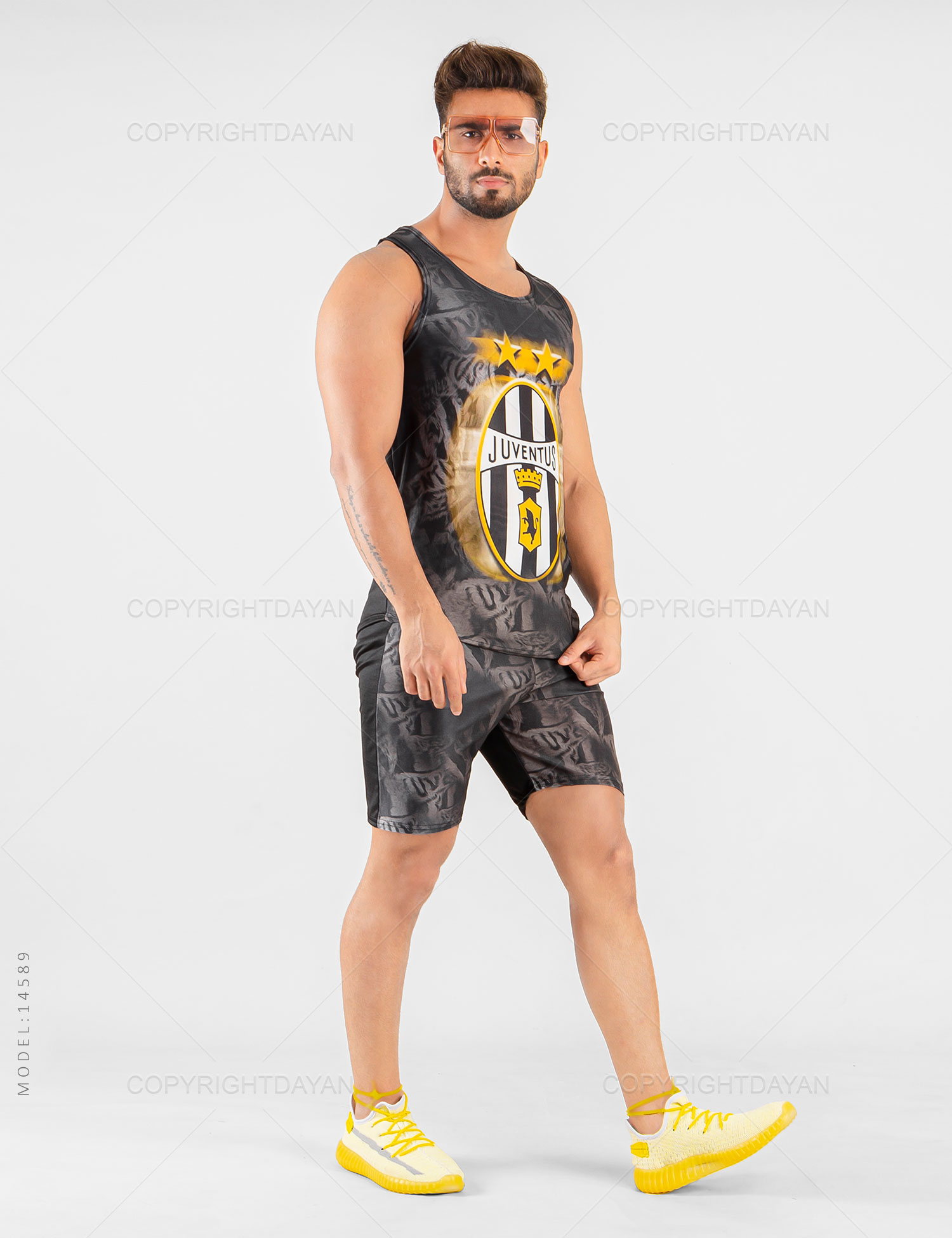 ست رکابی شلوارک مردانه Juventus مدل 14589