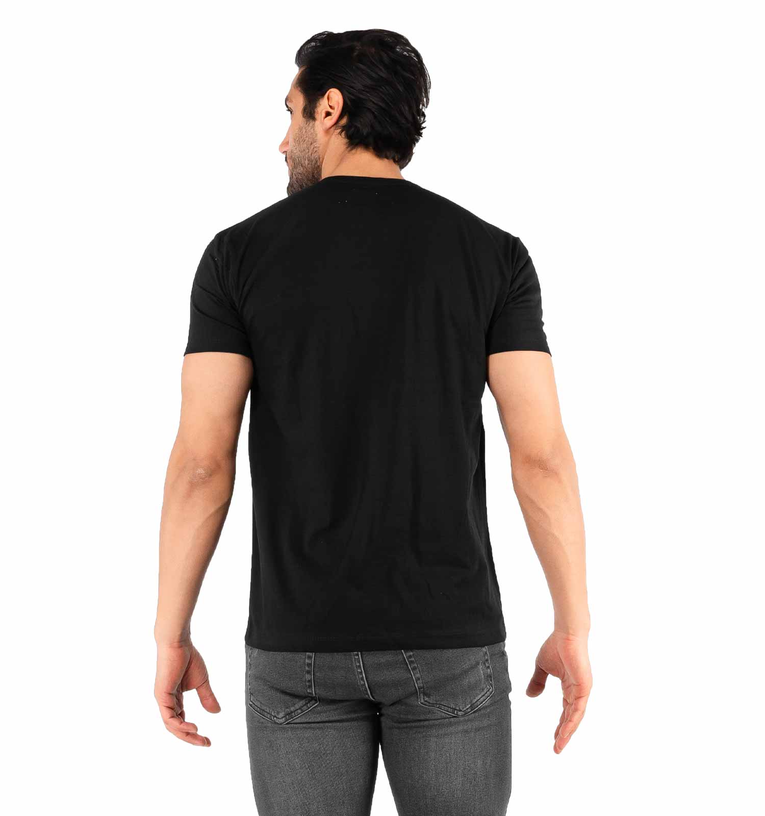 تیشرت Reebok یقه گرد مردانه مشکی ساده مدل 44135