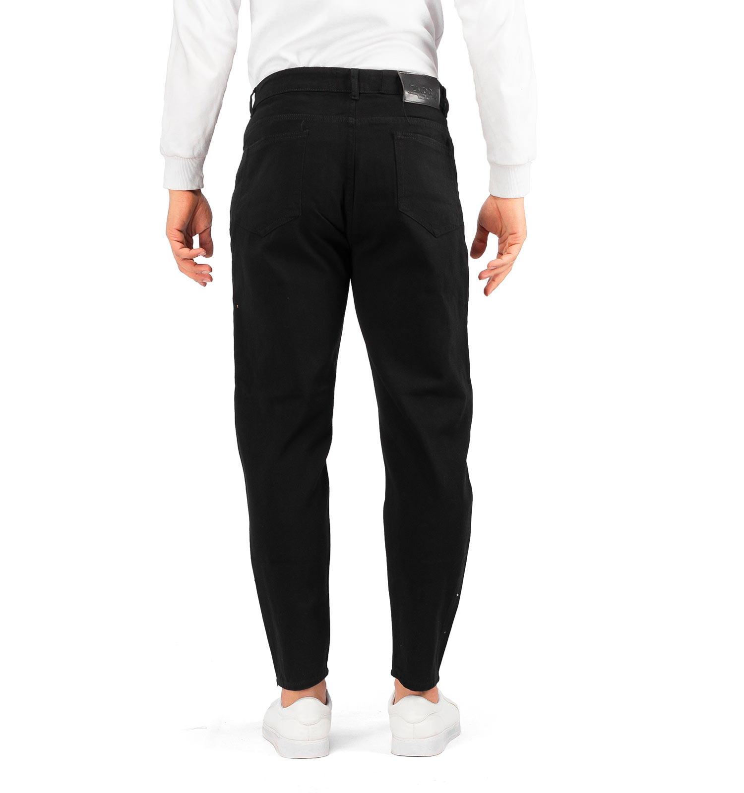 شلوار لی مام استایل مردانه مشکی اسپرت Zara مدل 40129