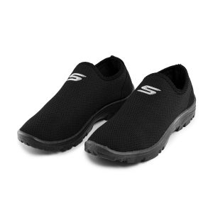 کفش اسپرت Skechers مردانه مشکی پیاده روی بدون بند مدل 42258