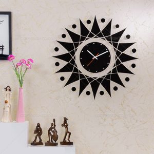 ساعت دیواری روکش مخمل شیدا